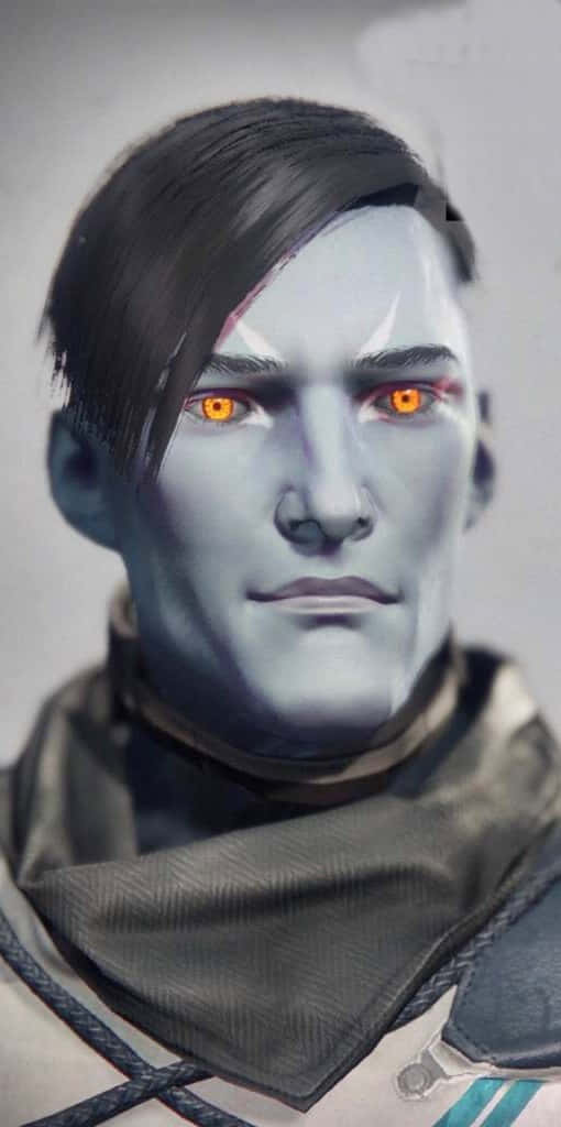 Uldren Sov, glowing orange eyes, dark hair, SD Phone Wallpaper