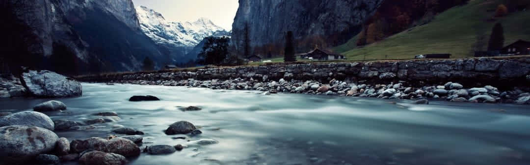 Ultra HD Dual Monitor, river, mountain river, SD Desktop Wallpaper