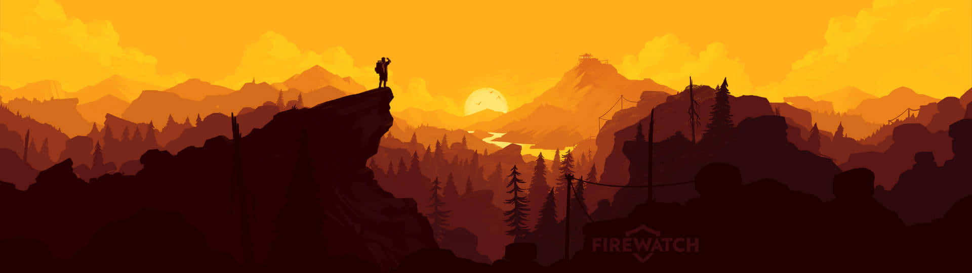 Ultra HD Dual Monitor, cliff, sunset, Full HD Desktop Wallpaper