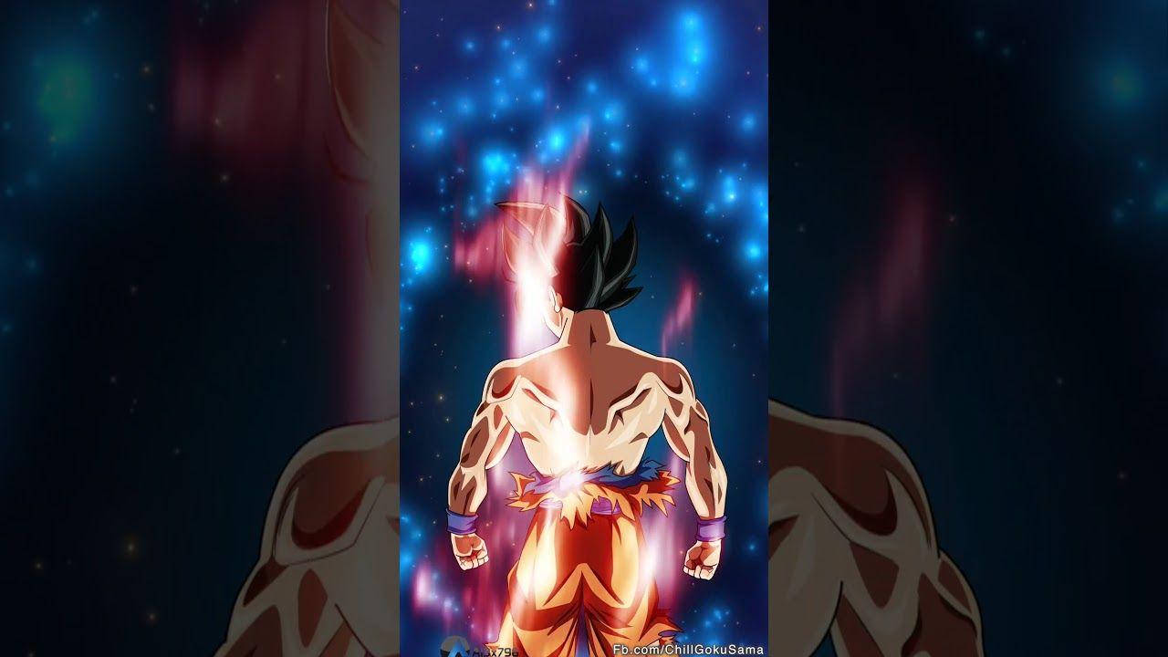 Ultra Instinct Goku, spiky black hair, glowing cosmic energy, HD Desktop Wallpaper