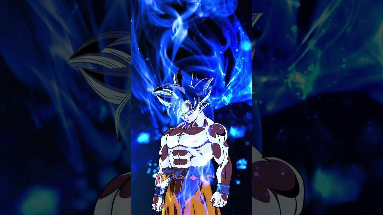 Ultra Instinct Goku, blue energy, glowing eyes, HD Desktop Wallpaper