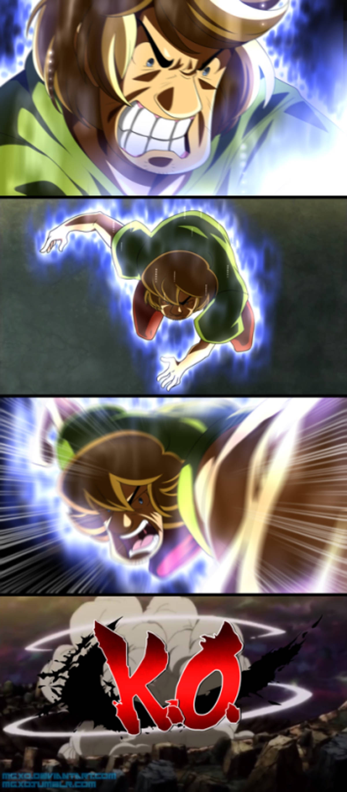 Shaggy, Ultra Instinct, glowing attack, 2K Phone Wallpaper