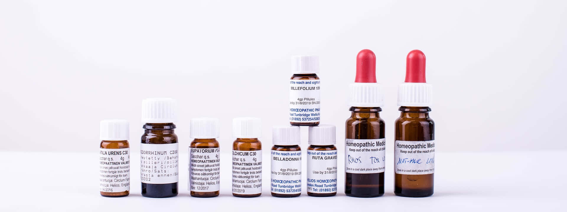 homeopathic remedy bottles, labels, droppers, Full HD Desktop Wallpaper