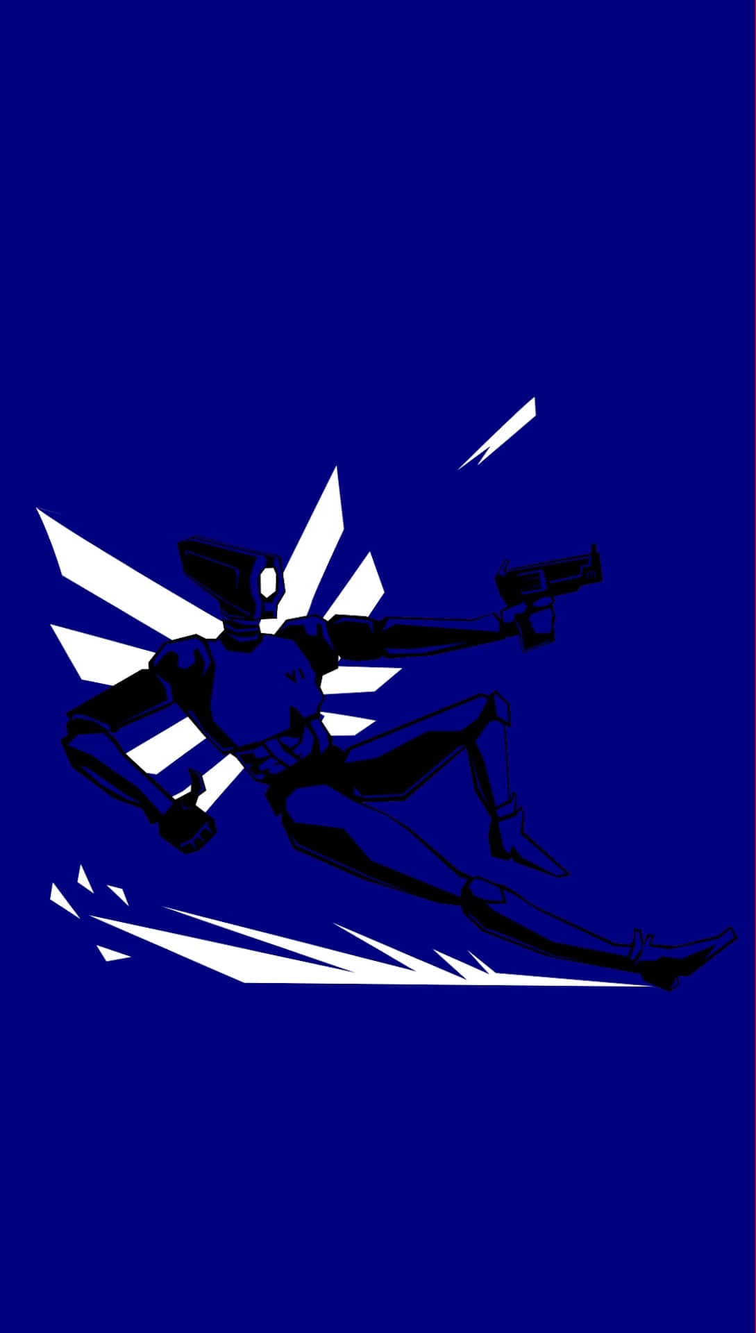 Ultrakill, futuristic soldier, black silhouette, Full HD Phone Wallpaper
