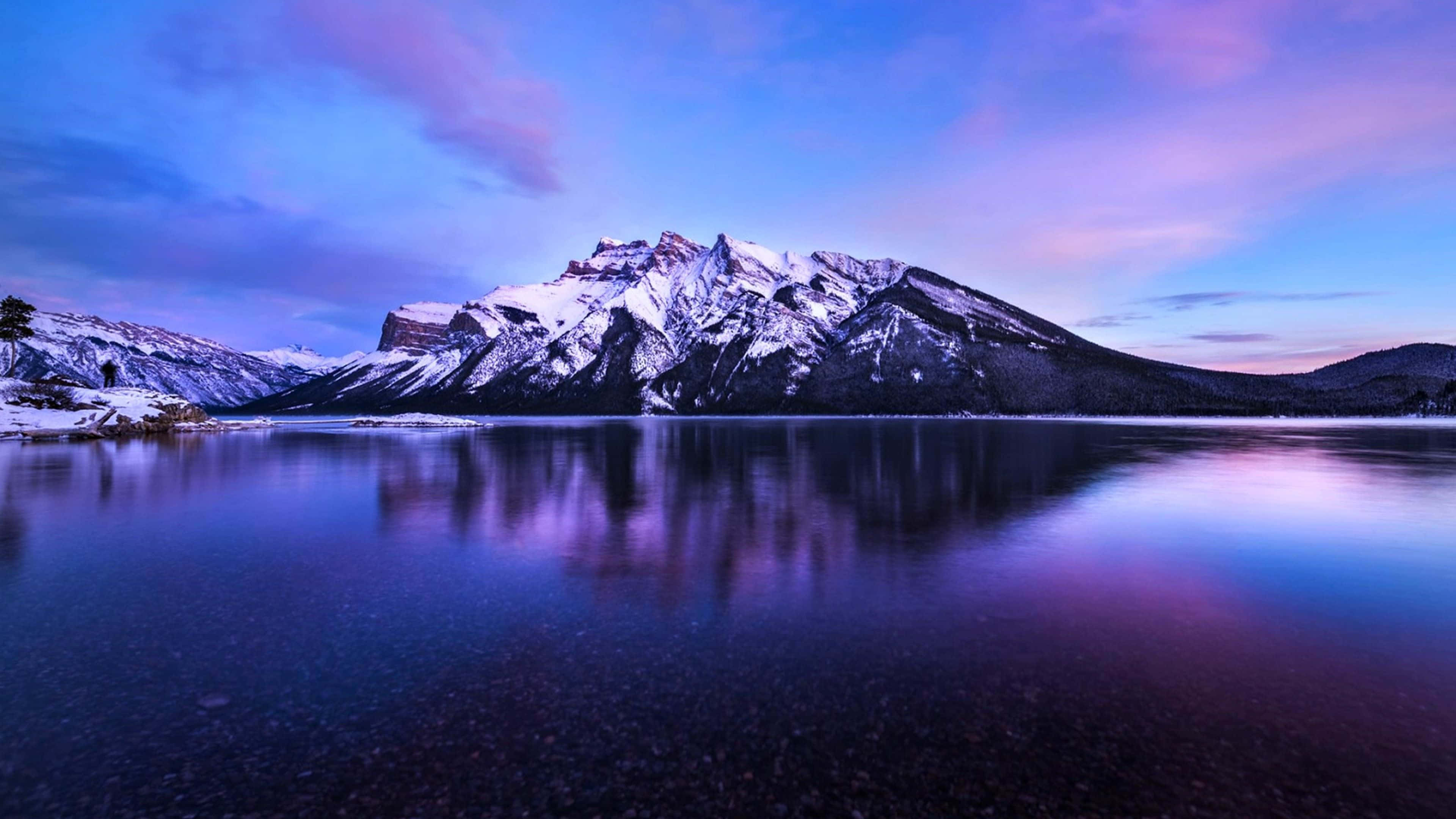 ultra HD 3840 x 2160, 4K background, snowcapped mountains, 4K Desktop Wallpaper
