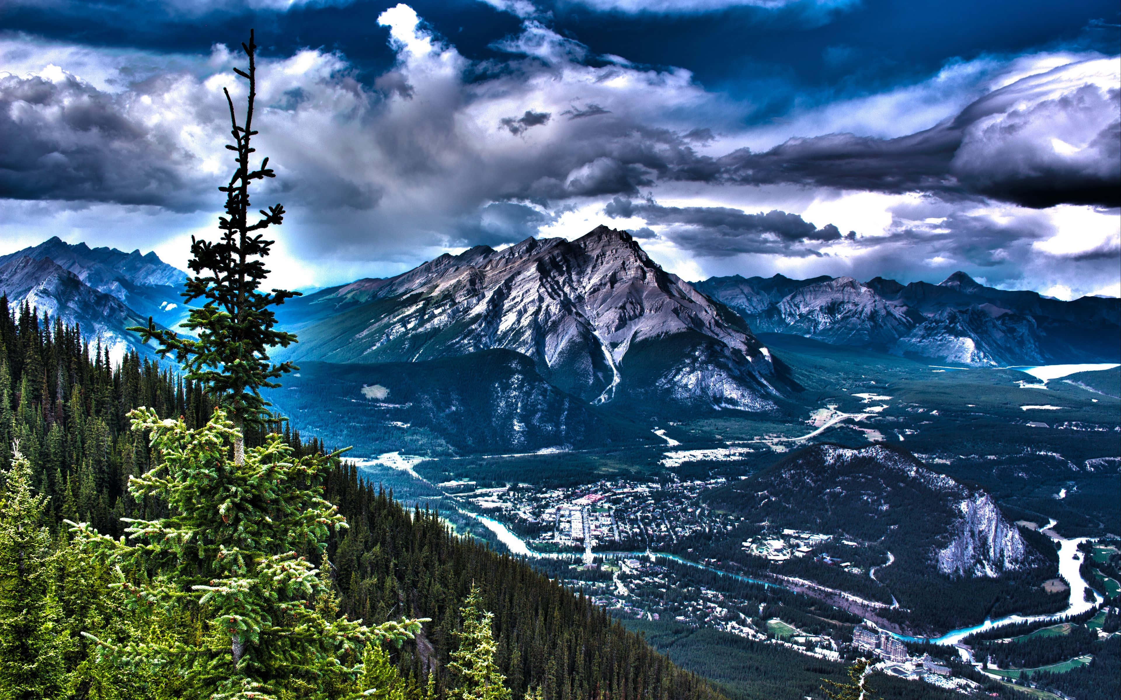 4K HDR, 3840 x 2400, mountain valley, 4K Desktop Wallpaper