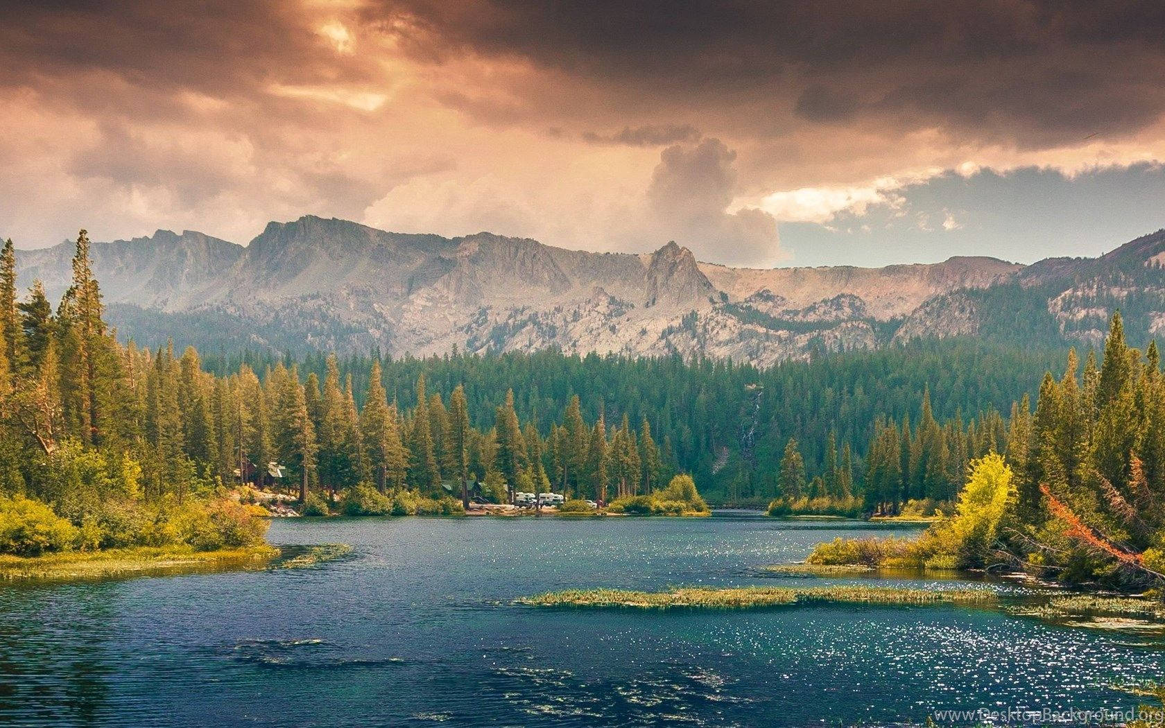 ultrawide, nature, lake, HD Desktop Wallpaper