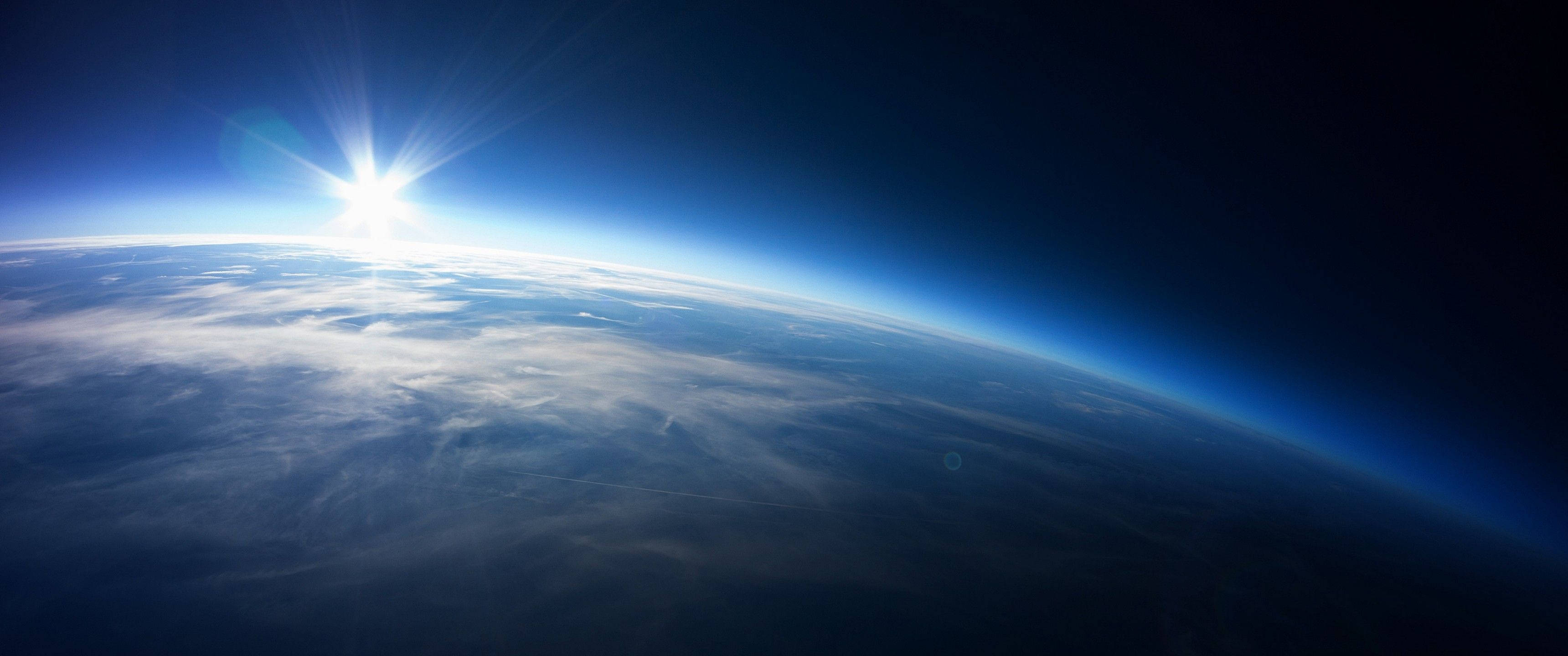 Ultrawide, Earth, space, 2K Desktop Wallpaper
