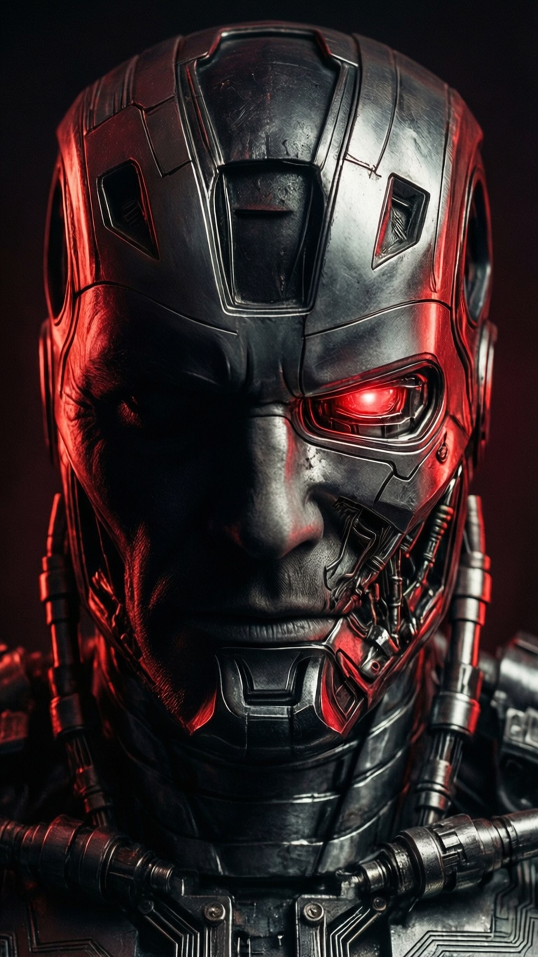 Ultron, cybernetic warrior, helmet, Full HD Phone Wallpaper