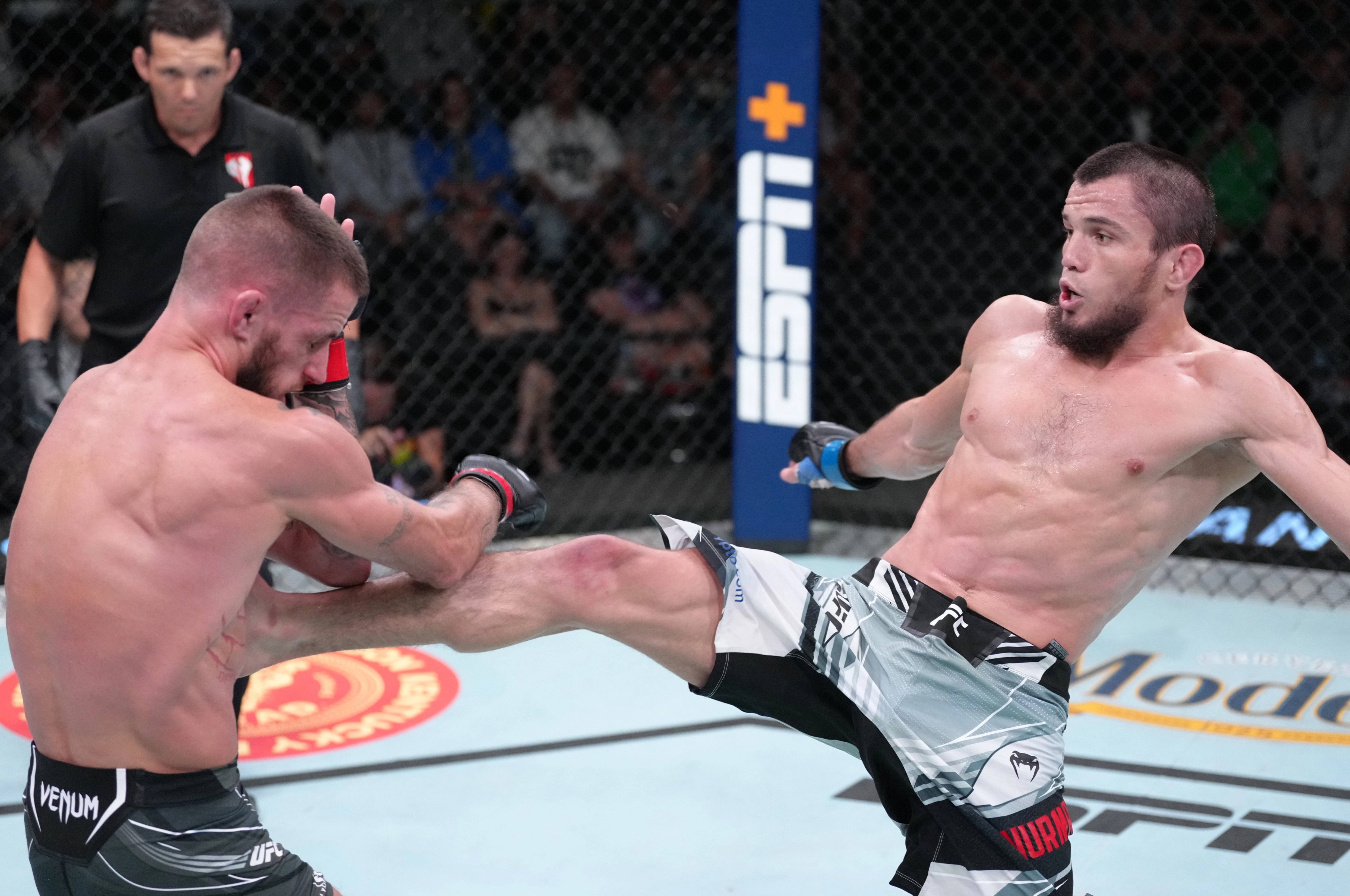 Umar Nurmagomedov, octagon, high kick, 4K Desktop Wallpaper