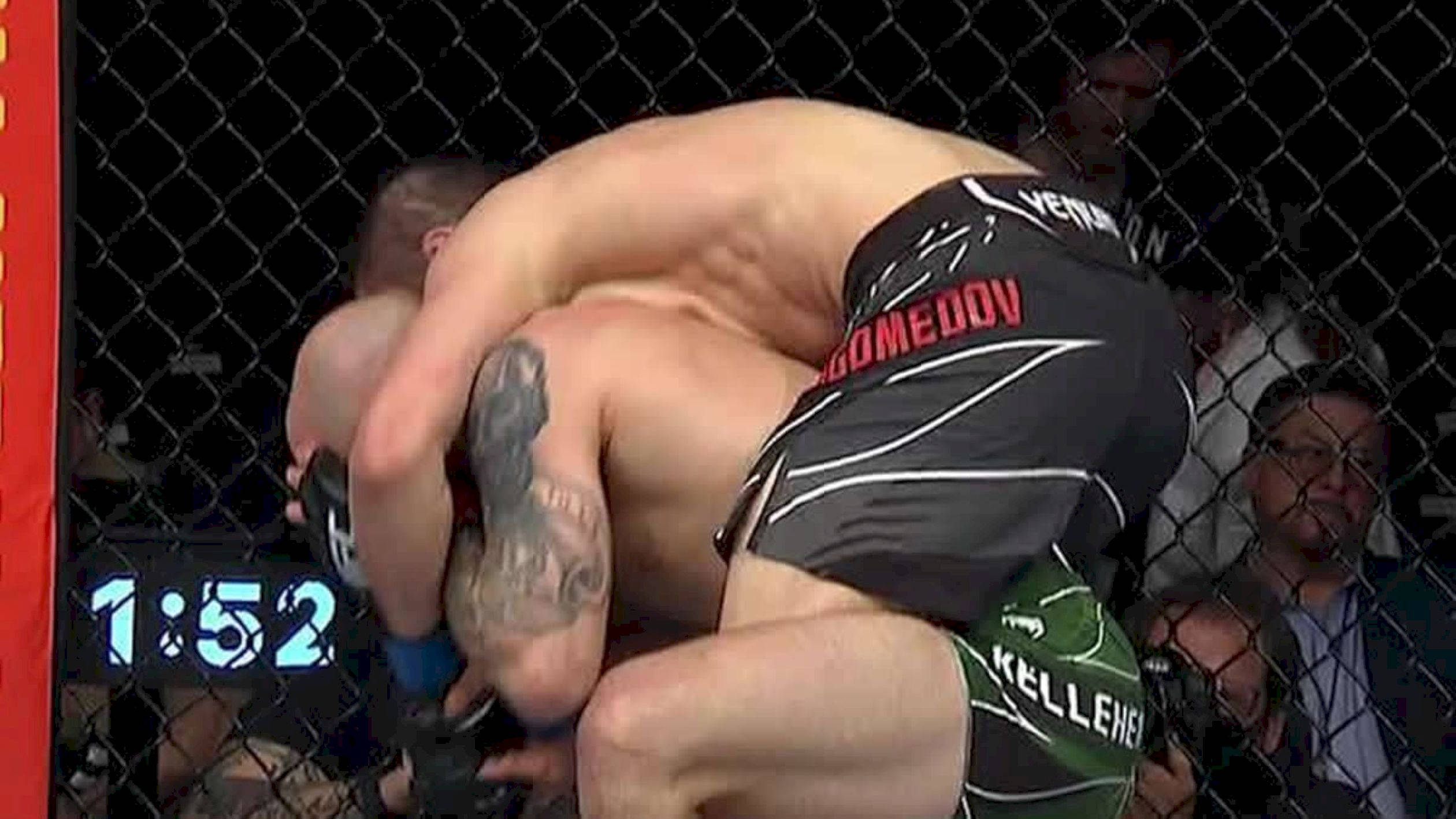 Umar Nurmagomedov, octagon cage, digital timer, Full HD Desktop Wallpaper