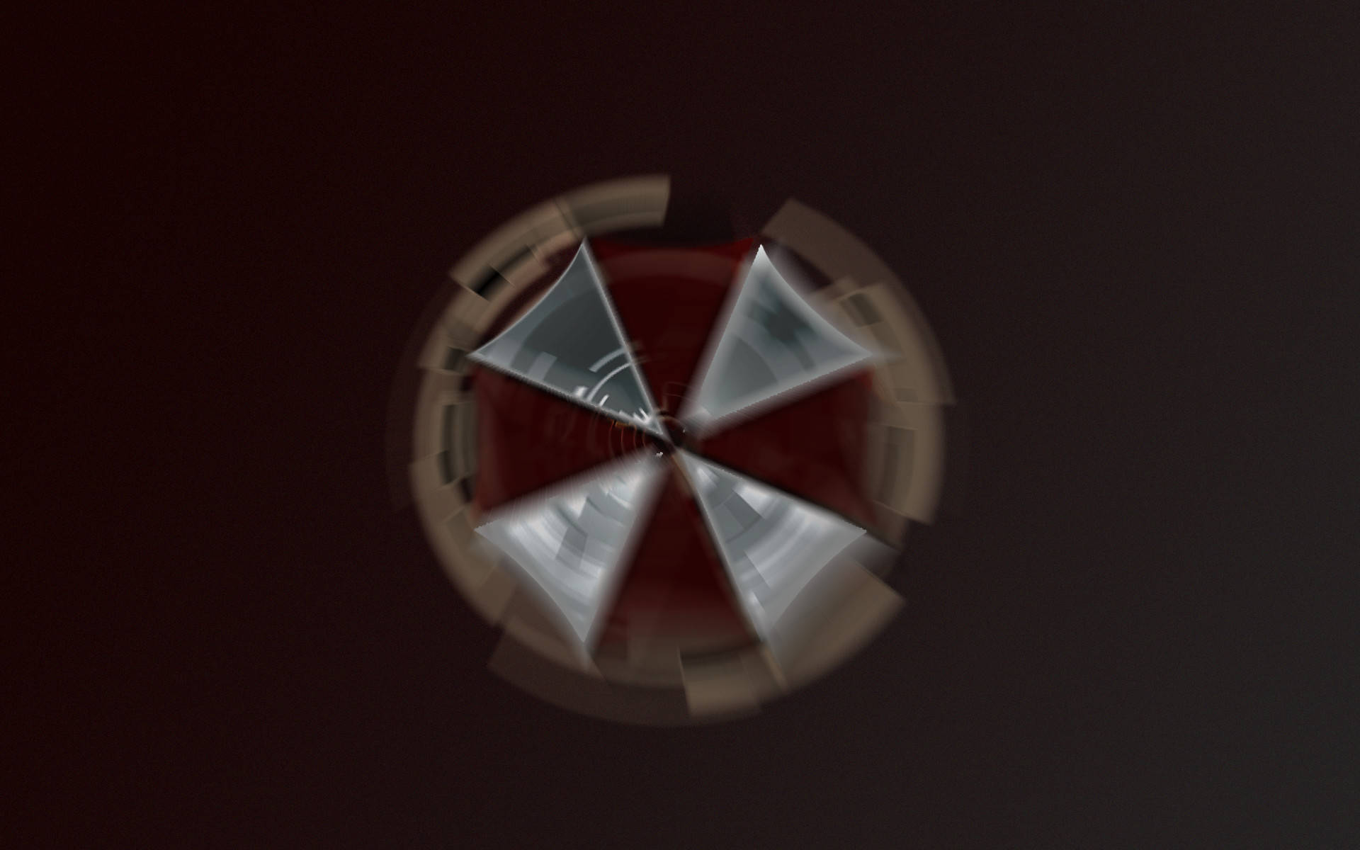 Umbrella Corporation Logo, red, silver, Full HD Desktop Wallpaper