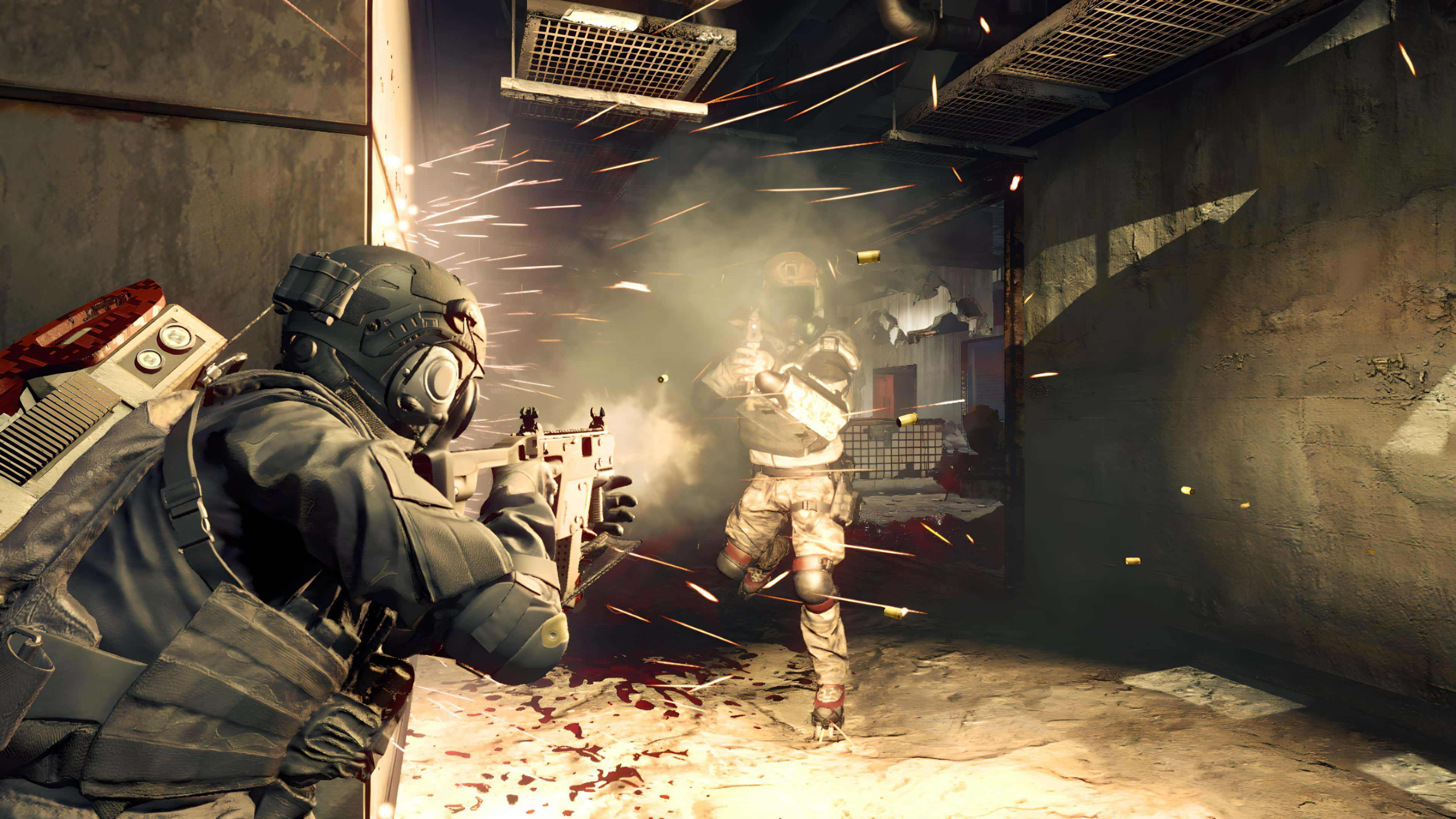 Umbrella Corporation Logo, shadows, soldiers, 4K Desktop Wallpaper