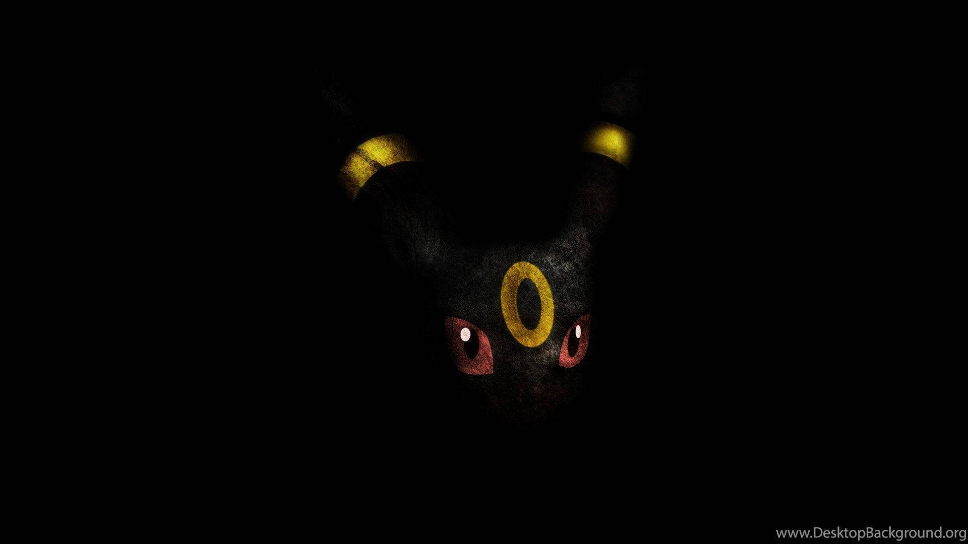 Umbreon, full moon, black, Full HD Desktop Wallpaper