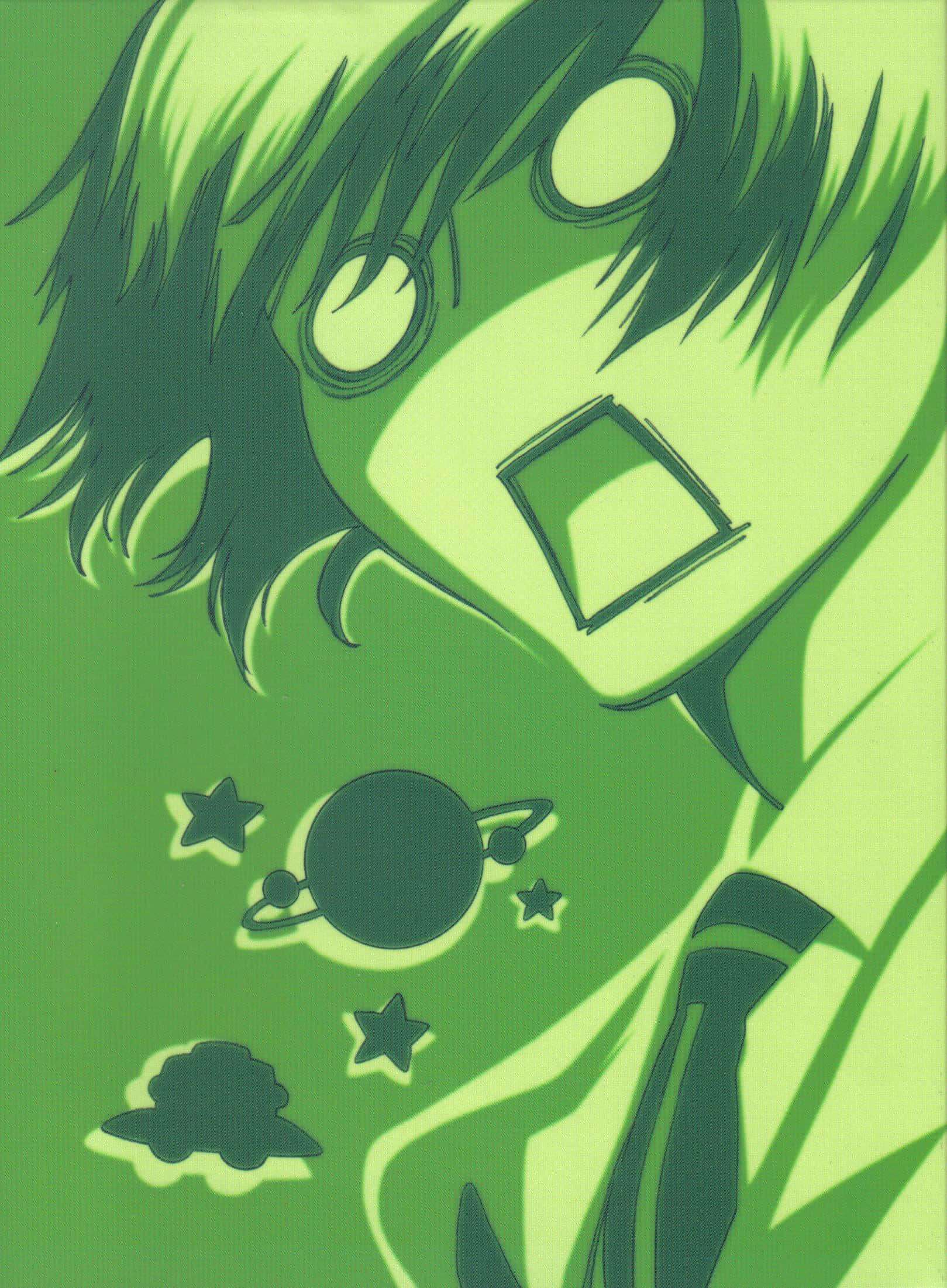 Umehito Nekozawa, dark cloak, green-toned, Full HD Phone Wallpaper