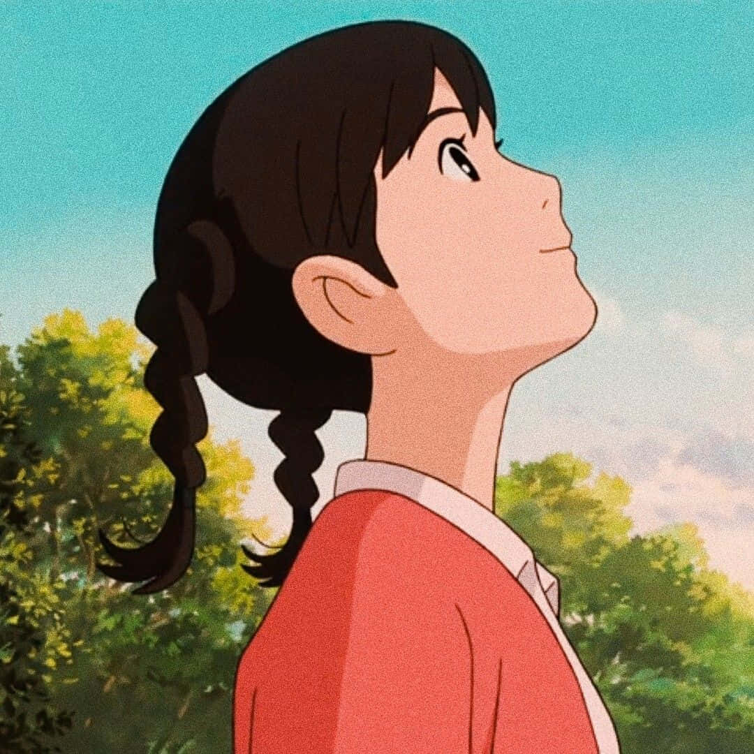 Umi Matsuzaki, braided hair, bright blue sky, SD Desktop Wallpaper