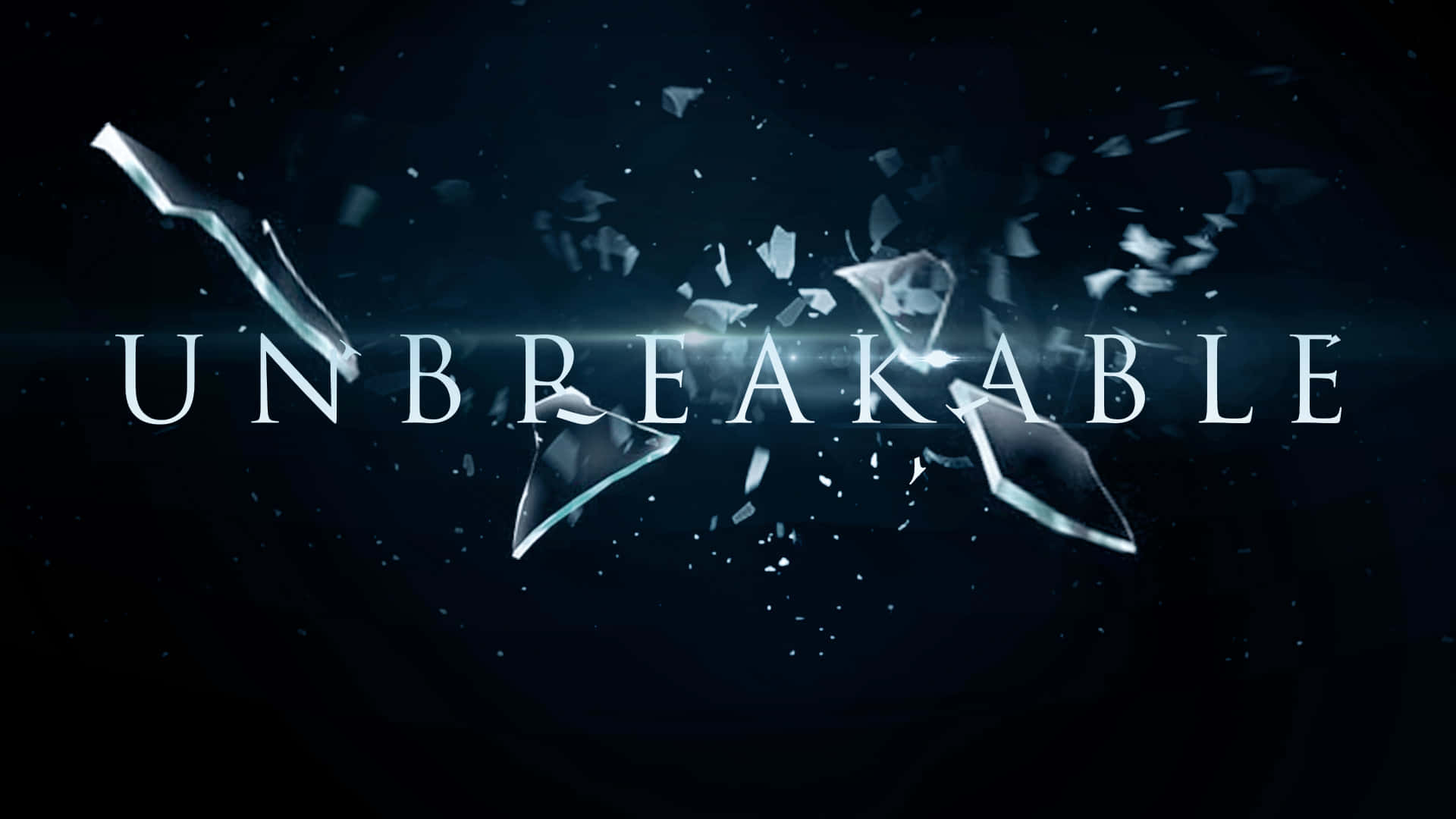 Unbreakable, shattered glass shards, dark cosmic background, Full HD Desktop Wallpaper
