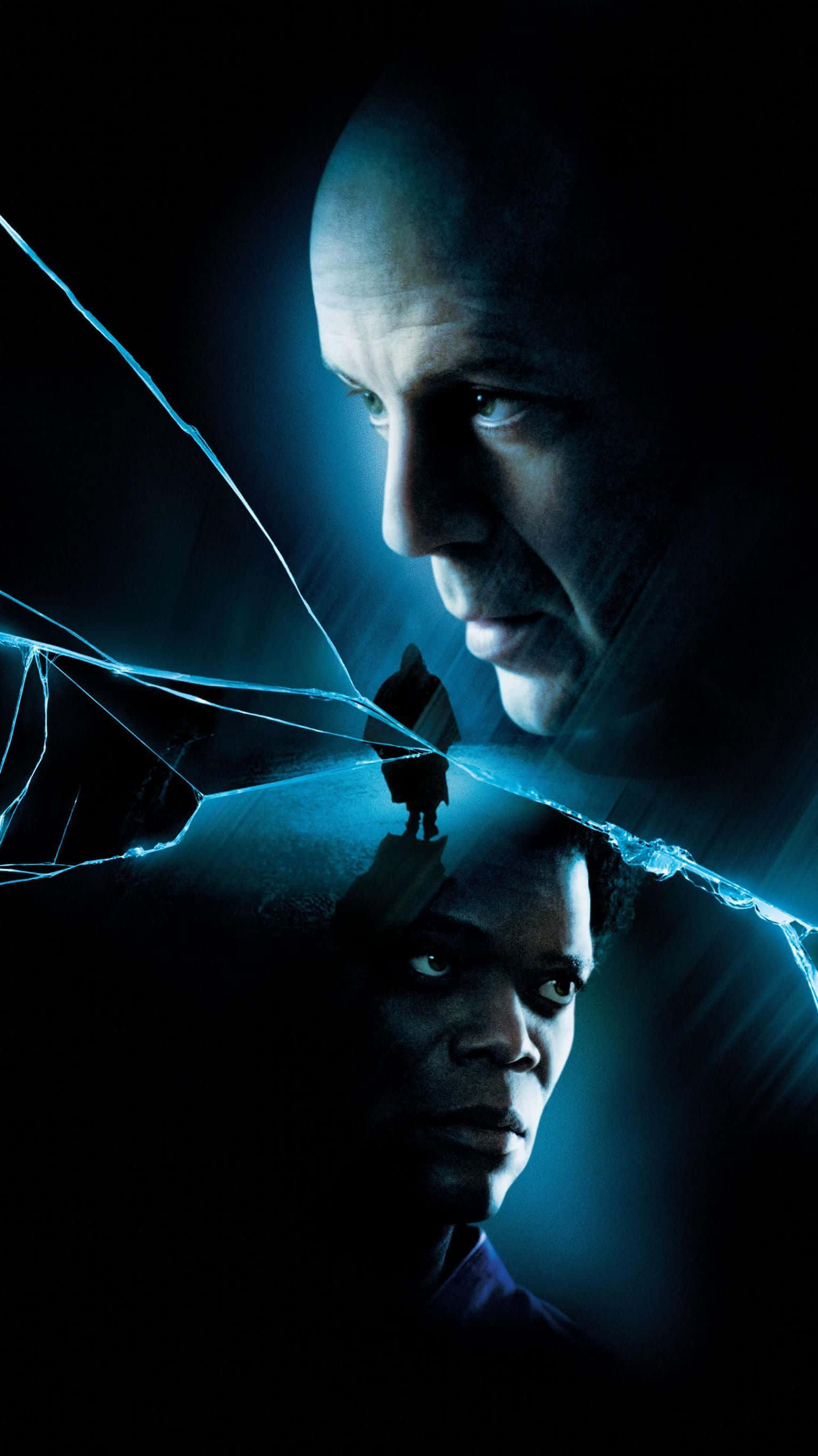 Unbreakable, blue-lit surface, dark cinematic scene, 2K Phone Wallpaper
