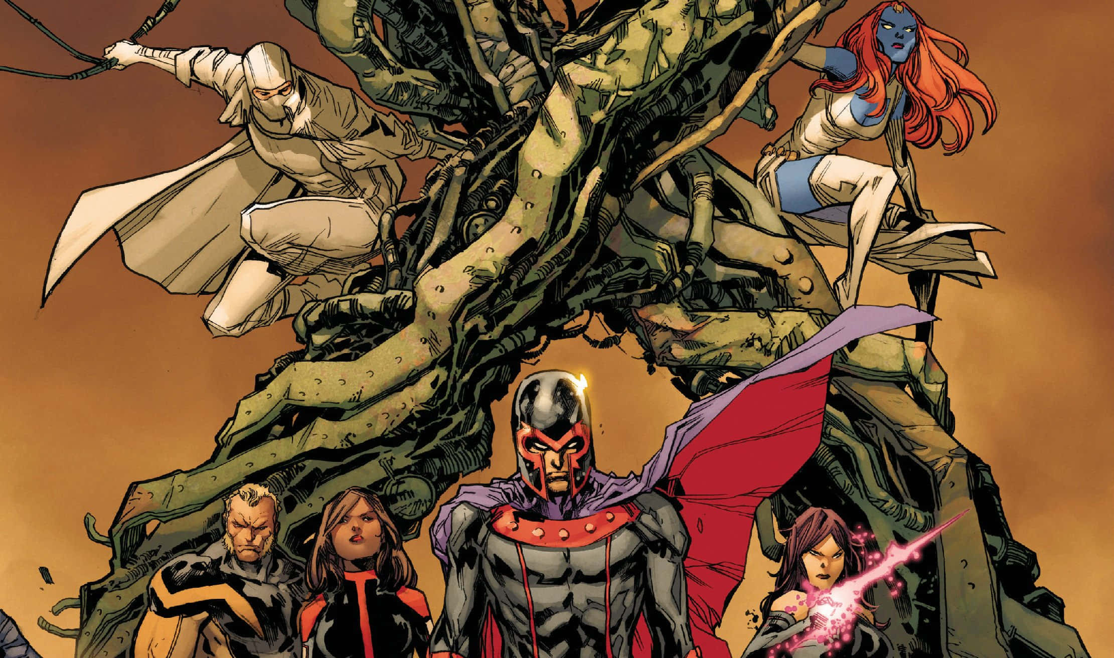 Uncanny X-Men, X-Men, giant tree-like monster, Full HD Desktop Wallpaper