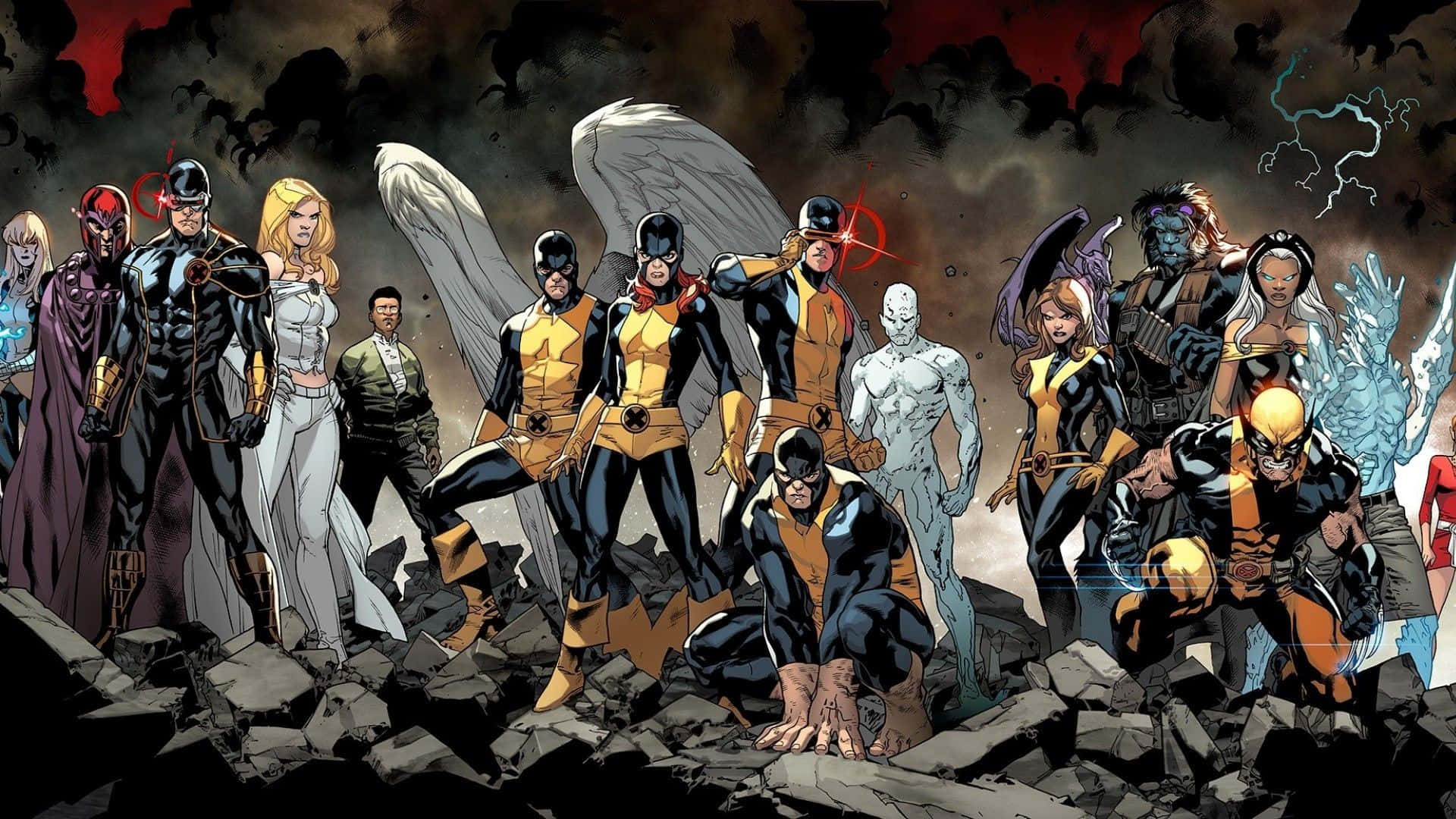 Uncanny X-Men, X-Men, stormy sky, Full HD Desktop Wallpaper