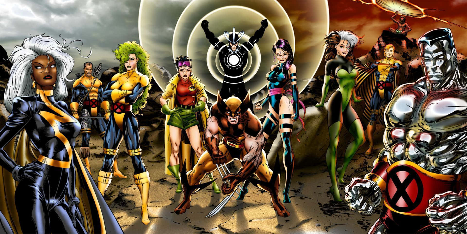 Uncanny X-Men, X-Men, desert landscape, Full HD Desktop Wallpaper