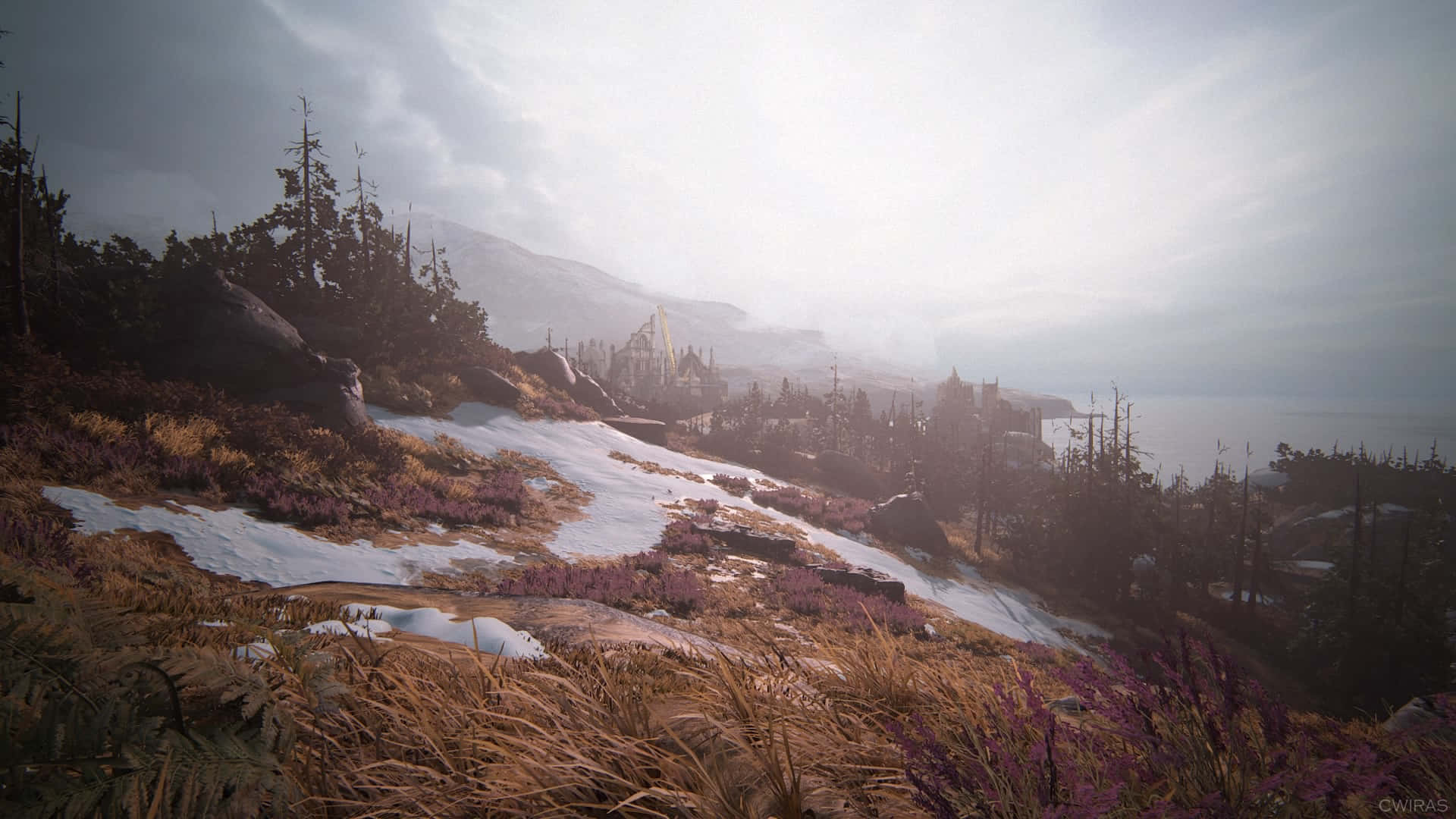 Uncharted 4, mountain, snow, Full HD Desktop Wallpaper