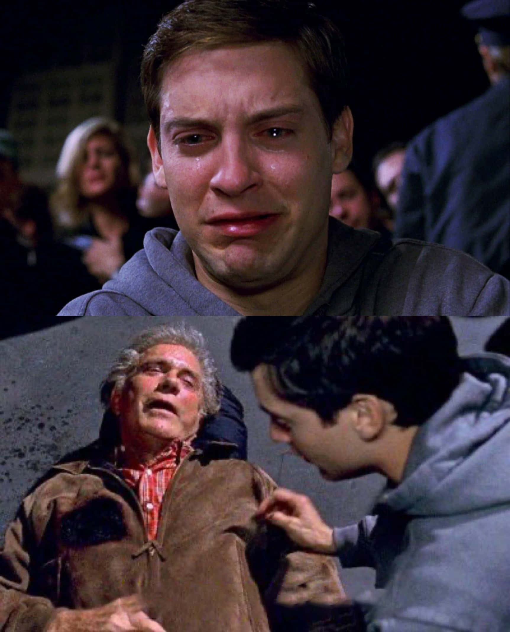 Uncle Ben, elderly man, dimly lit scene, Full HD Phone Wallpaper