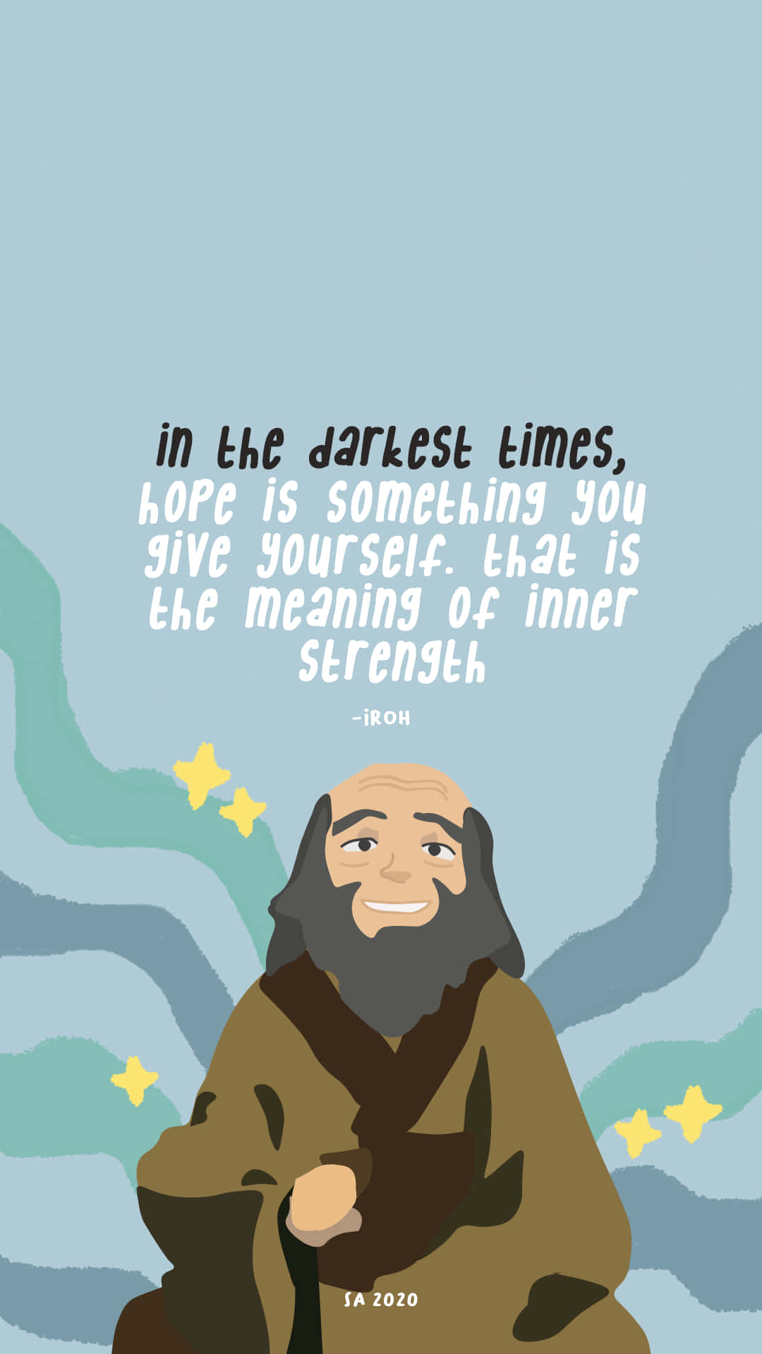 Uncle Iroh, bearded man, robes, Full HD Phone Wallpaper