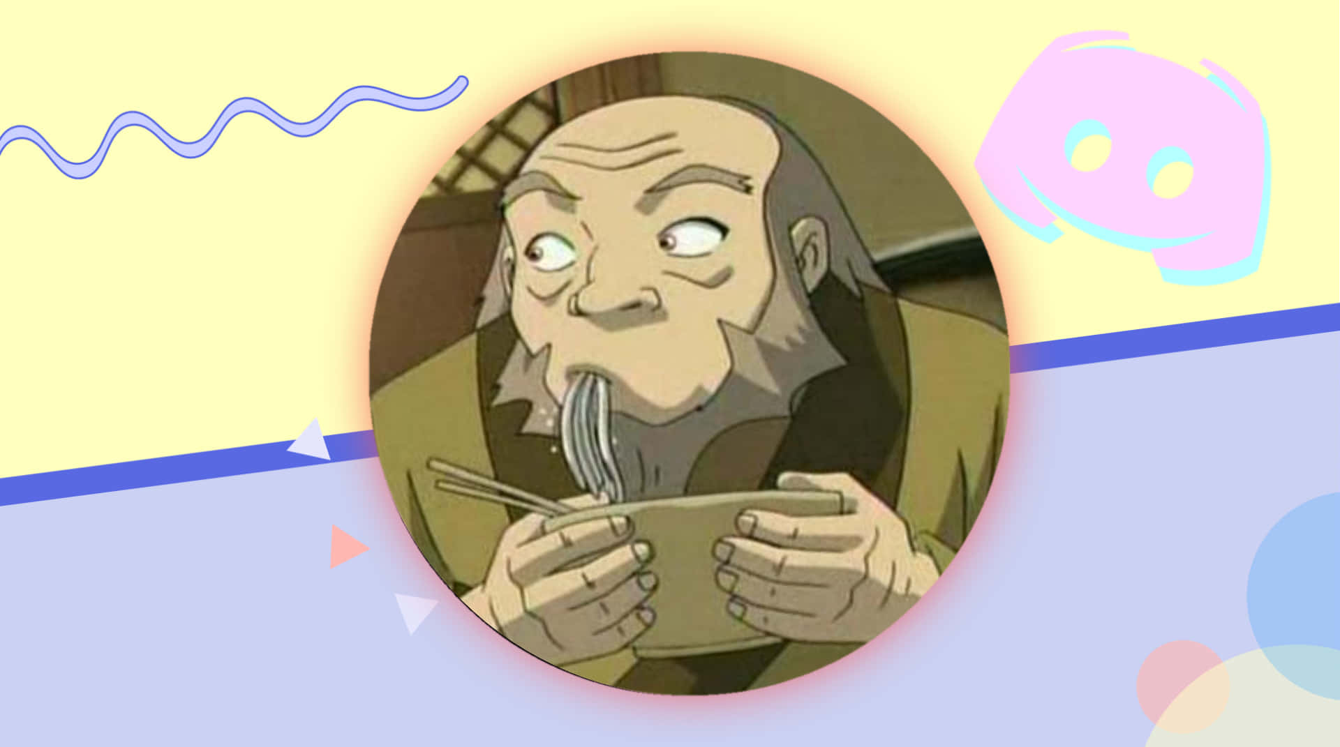 Uncle Iroh, animated old man, surprised expression, Full HD Desktop Wallpaper