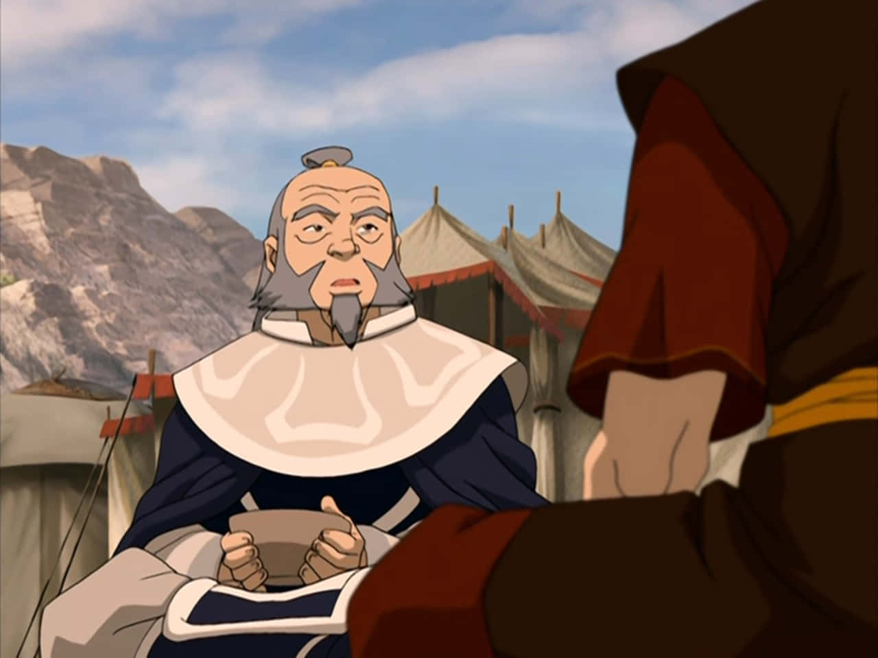 Uncle Iroh, gray beard, traditional robes, HD Desktop Wallpaper