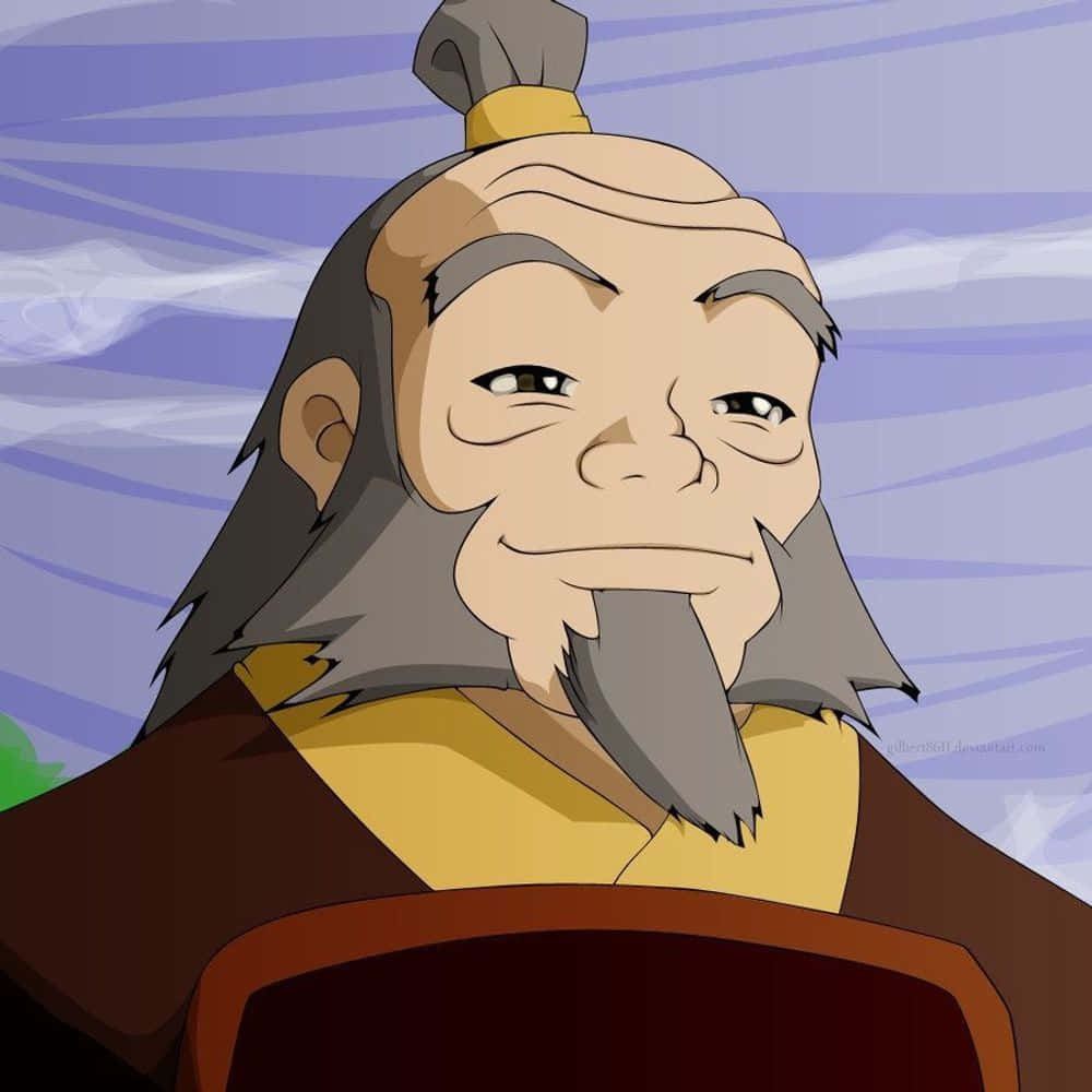 Uncle Iroh, gray beard, topknot, SD Desktop Wallpaper