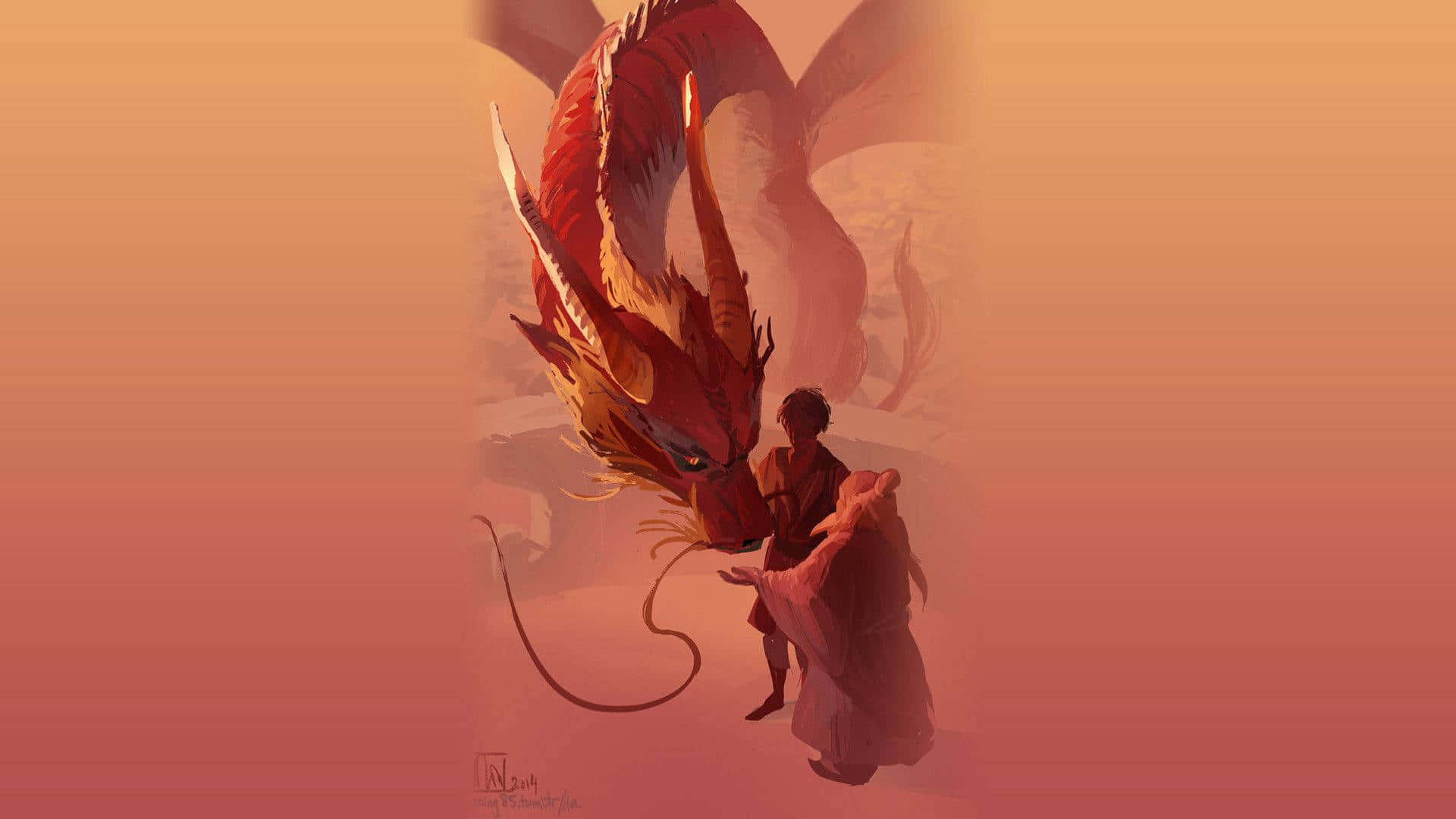 Uncle Iroh, red dragon, robes, Full HD Desktop Wallpaper