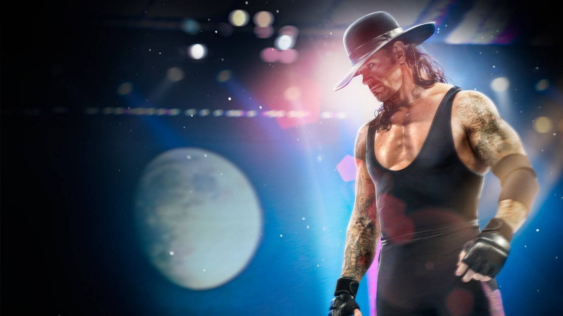 The Undertaker, black attire, hat, Full HD Desktop Wallpaper