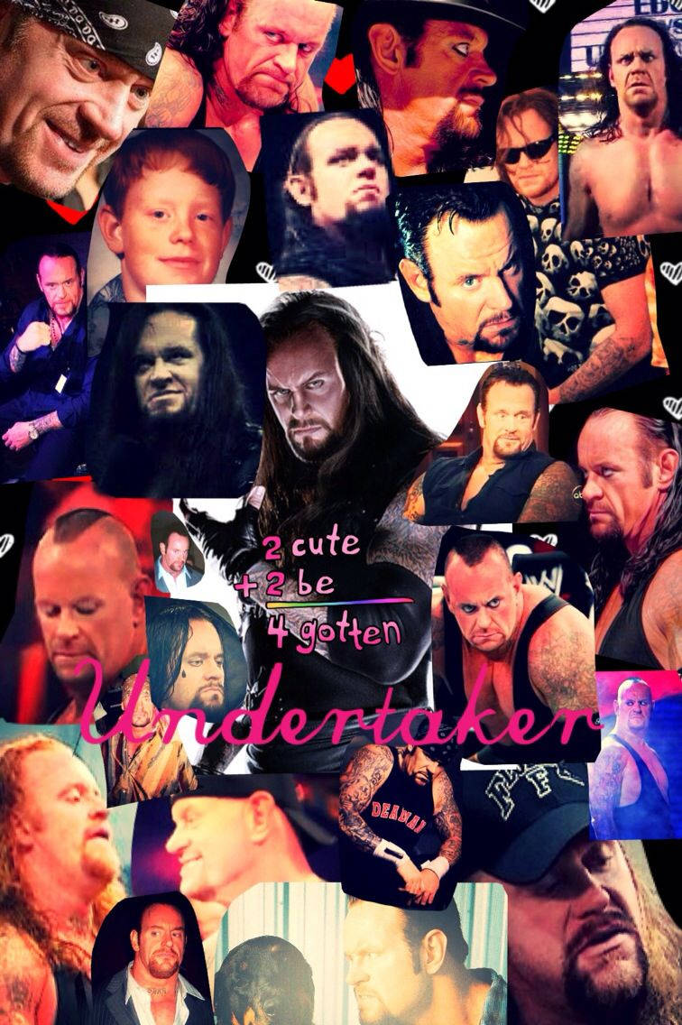 The Undertaker, WWE wrestler, collage, SD Phone Wallpaper