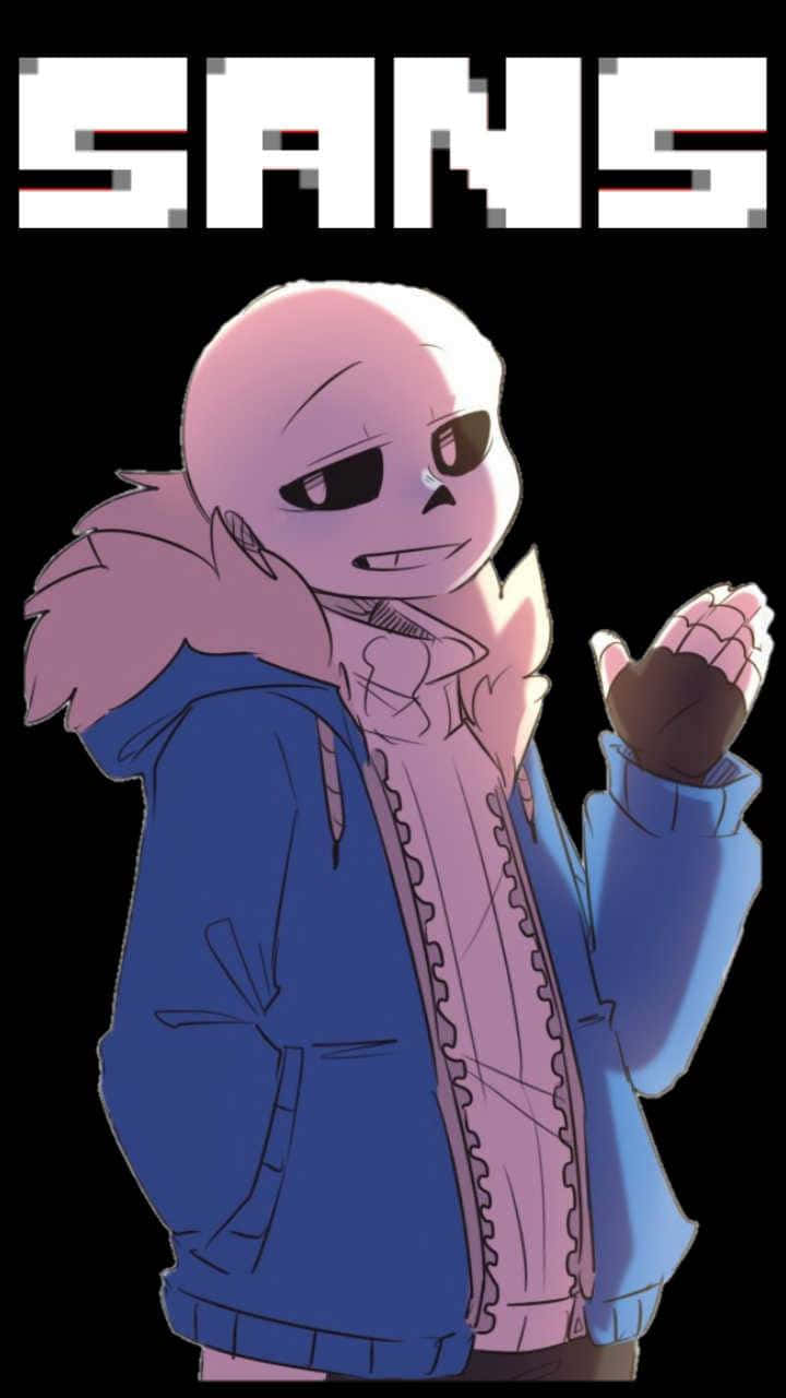 Undertale Sans, pixel-art character, bald head, HD Phone Wallpaper