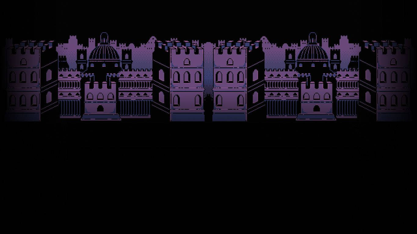 Undertale, ruined city, pixel-art, HD Desktop Wallpaper