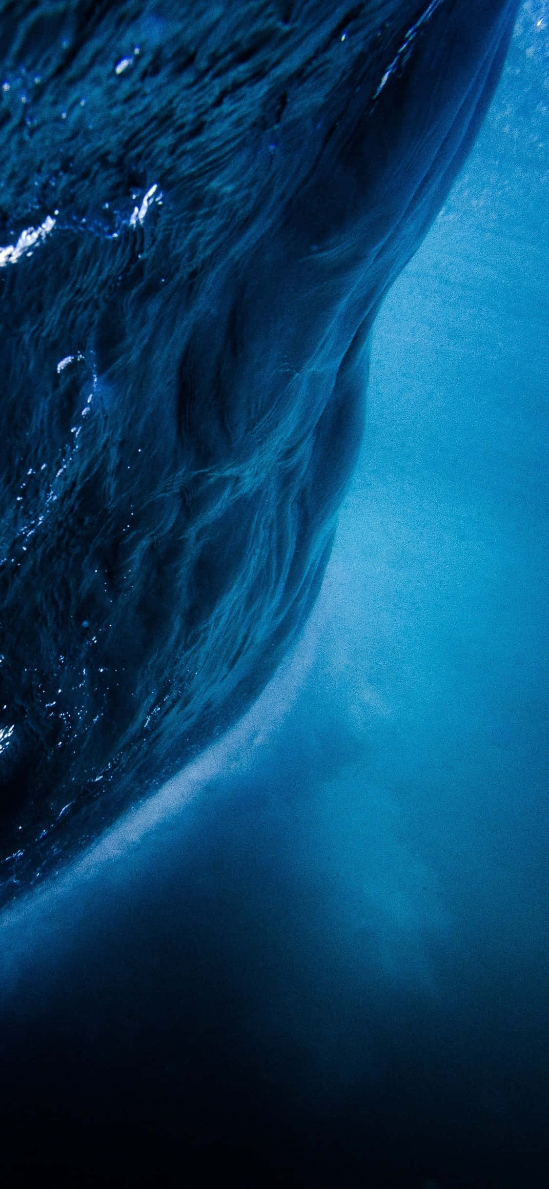 Underwater iPhone, ocean wave, deep blue, Full HD Phone Wallpaper