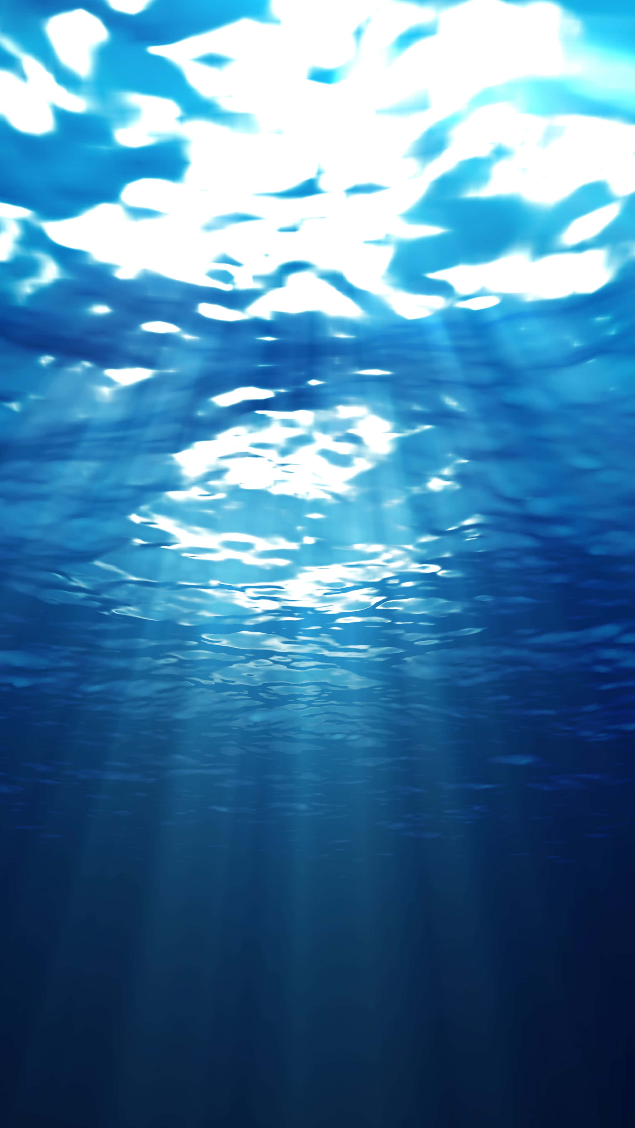 Underwater iPhone, Sun Rays, Sunlight beams, 4K Phone Wallpaper