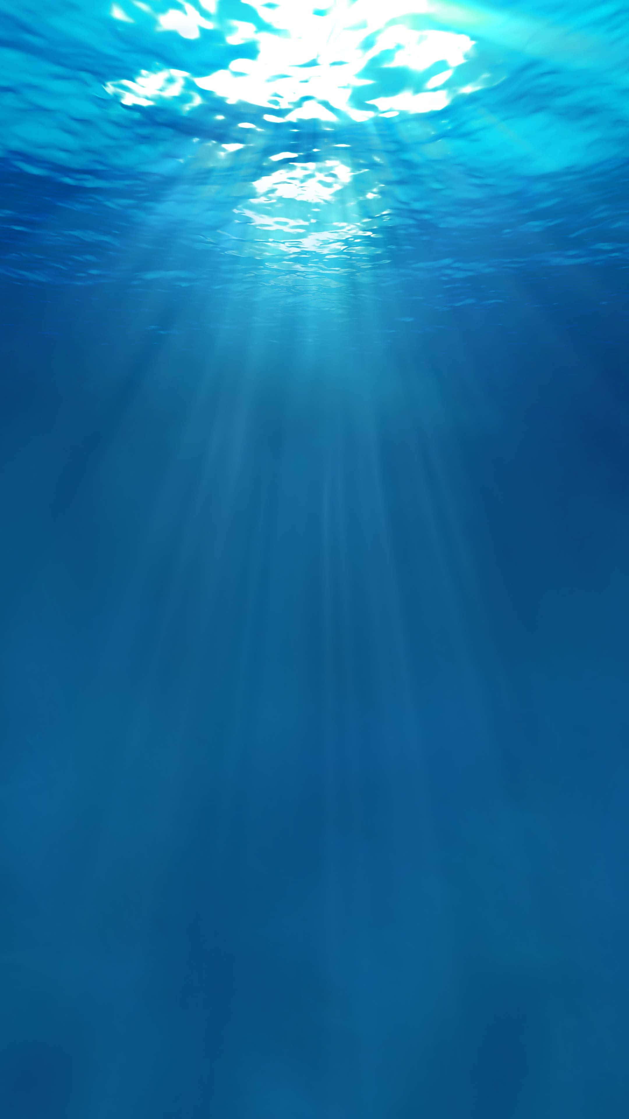 iPhone, sunlight beams, ocean surface, 4K Phone Wallpaper
