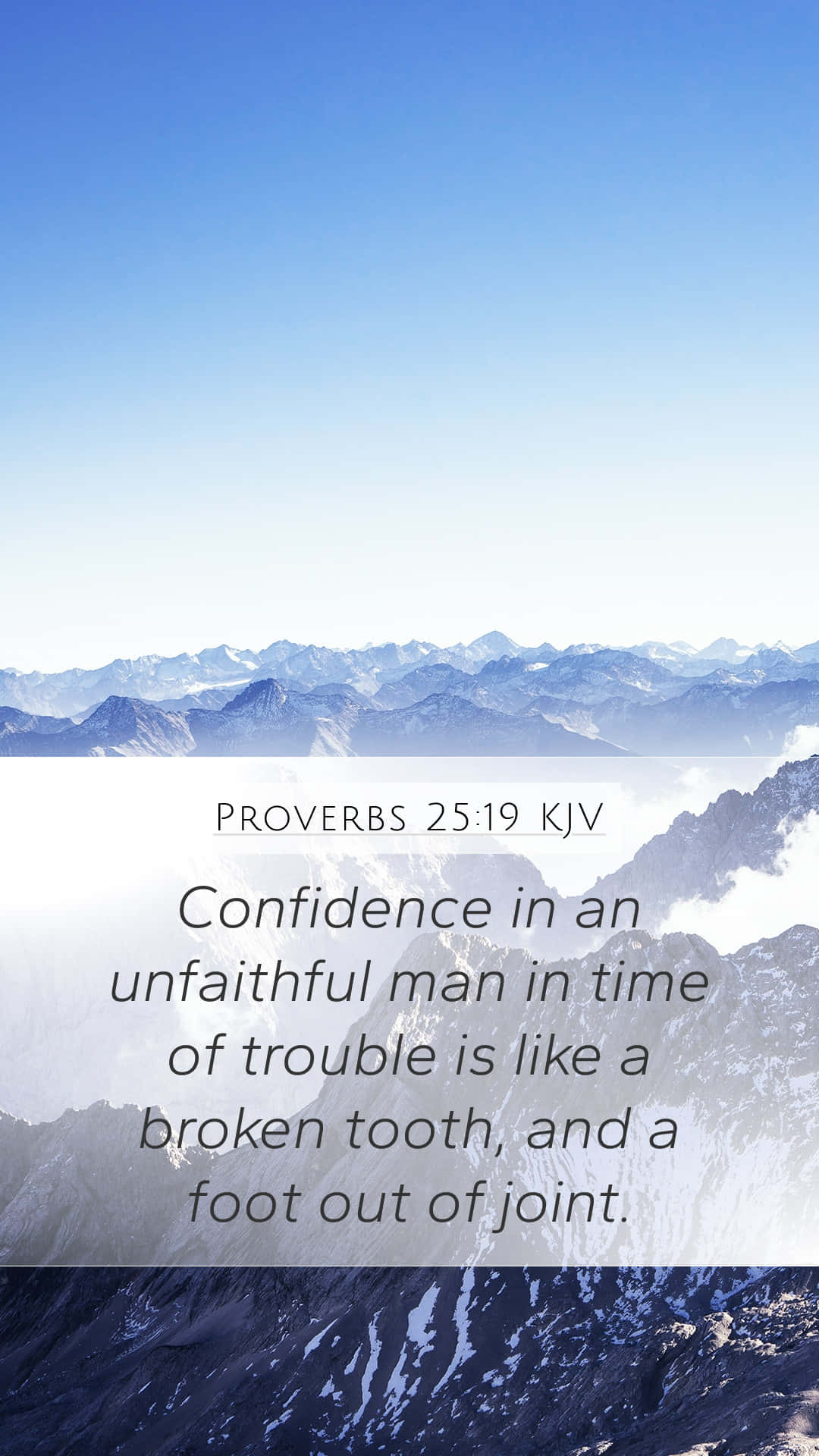 Unfaithful Quotes, mountain range, clear blue sky, Full HD Phone Wallpaper