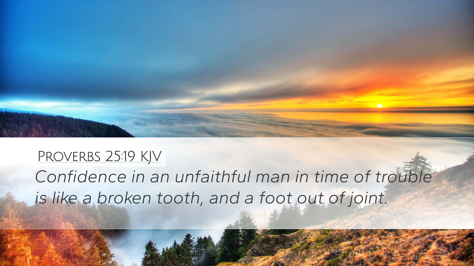 Unfaithful, sunrise, sea of clouds, Full HD Desktop Wallpaper