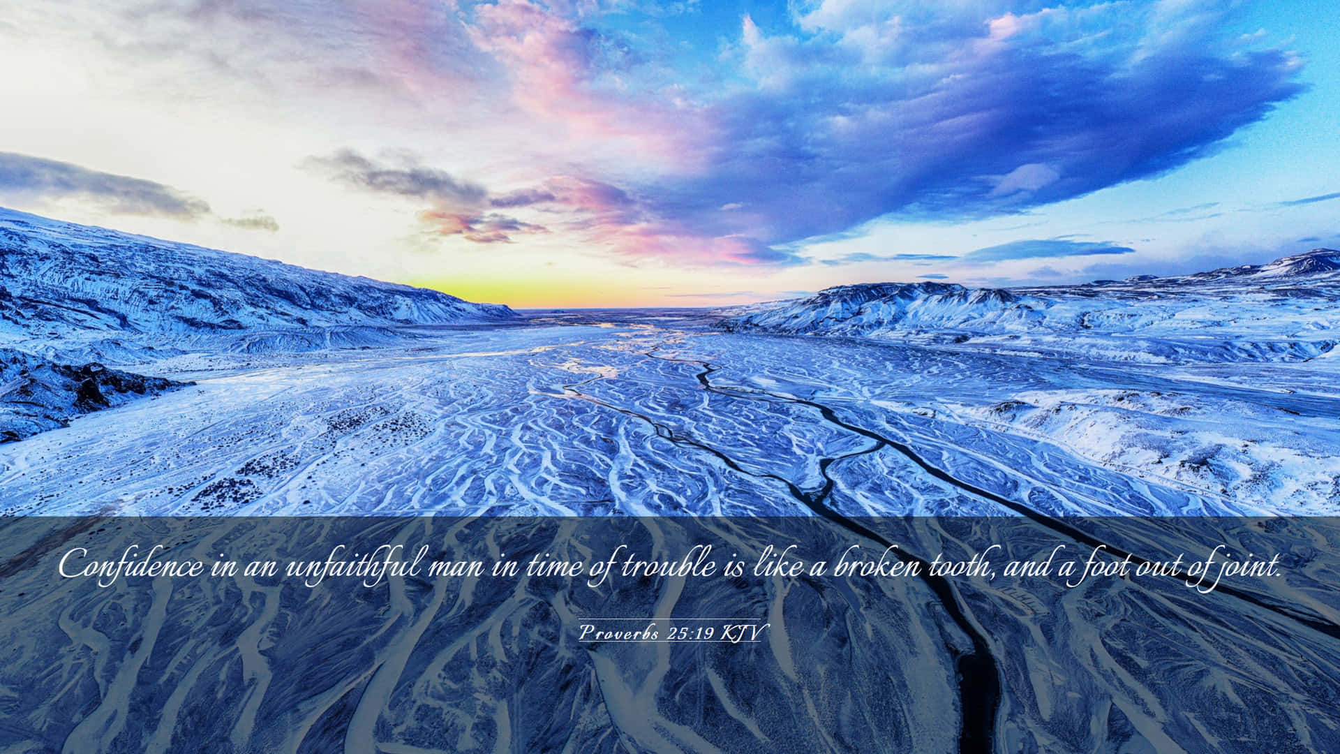 Unfaithful, sunset, snow-covered valley, Full HD Desktop Wallpaper