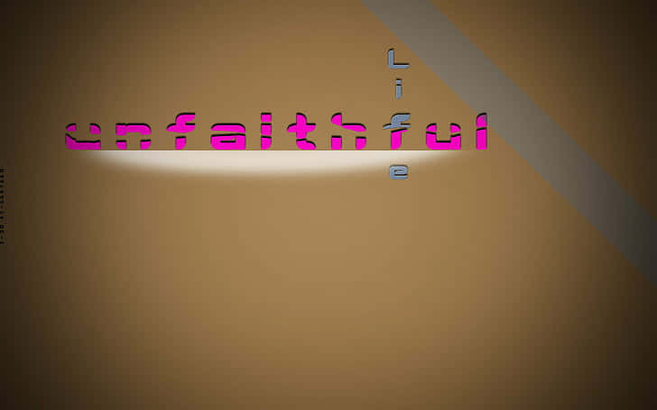 Unfaithful, pink, beige, SD Desktop Wallpaper