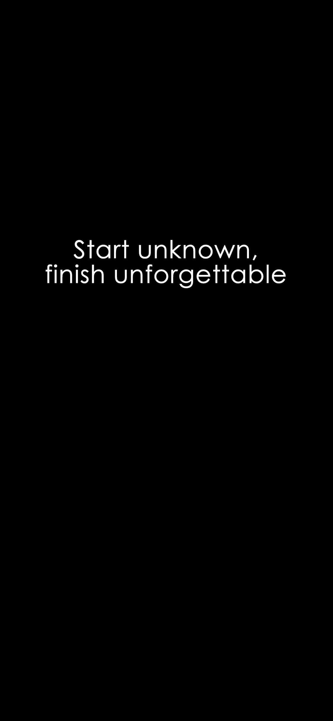 Unforgettable, black background, white text, Full HD Phone Wallpaper