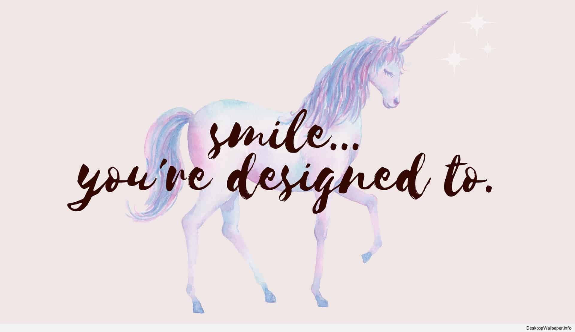 Unicorn Aesthetic, watercolor unicorn, pastel mane, Full HD Desktop Wallpaper