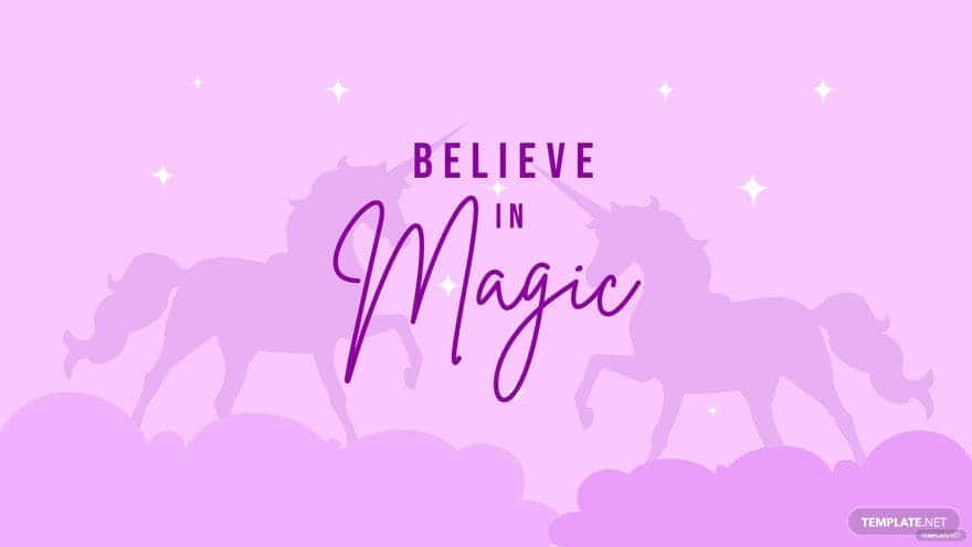 Unicorn Aesthetic, purple silhouettes of unicorns, pastel pink sky, SD Desktop Wallpaper