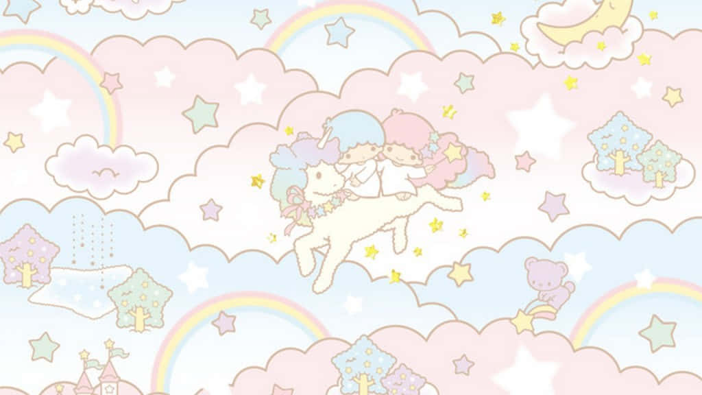 unicorn desktop, white unicorn, pastel clouds, SD Desktop Wallpaper