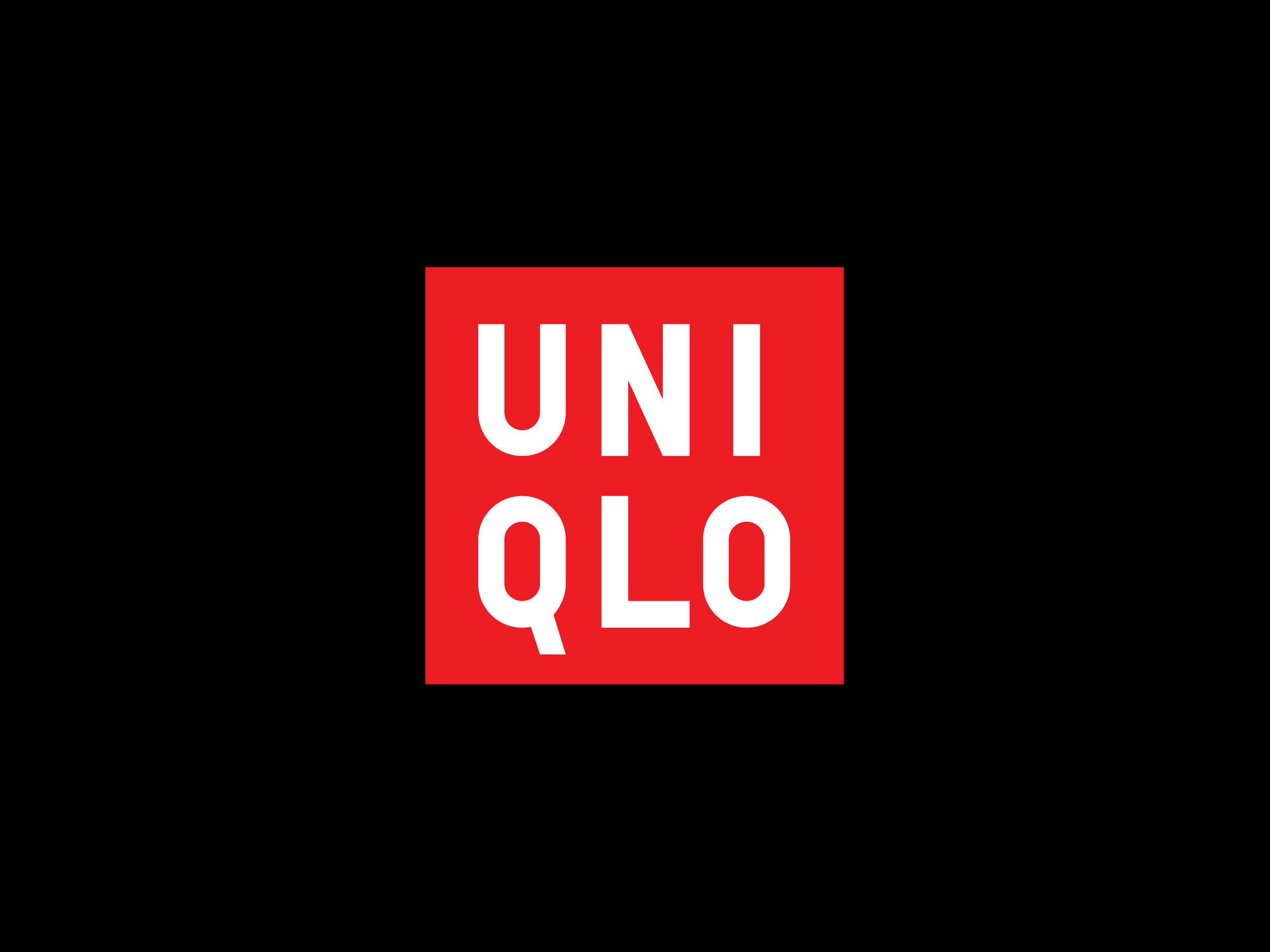 Uniqlo, red square logo, white UNIQLO text, Full HD Desktop Wallpaper