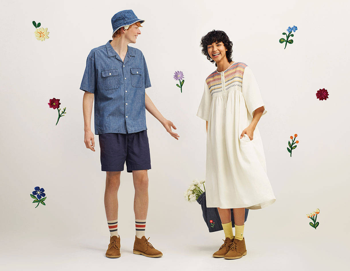 Uniqlo, male models, female models, SD Desktop Wallpaper