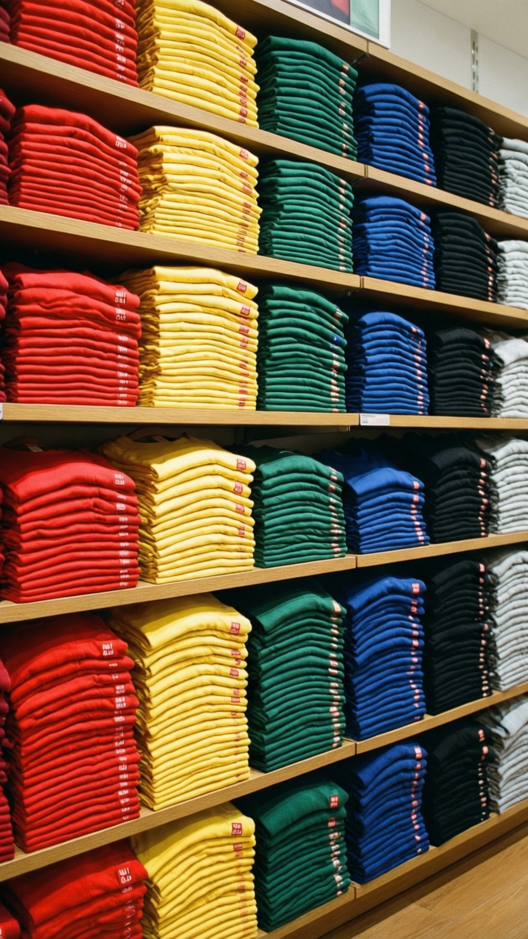 Uniqlo, t shirt, rainbow, Full HD Phone Wallpaper